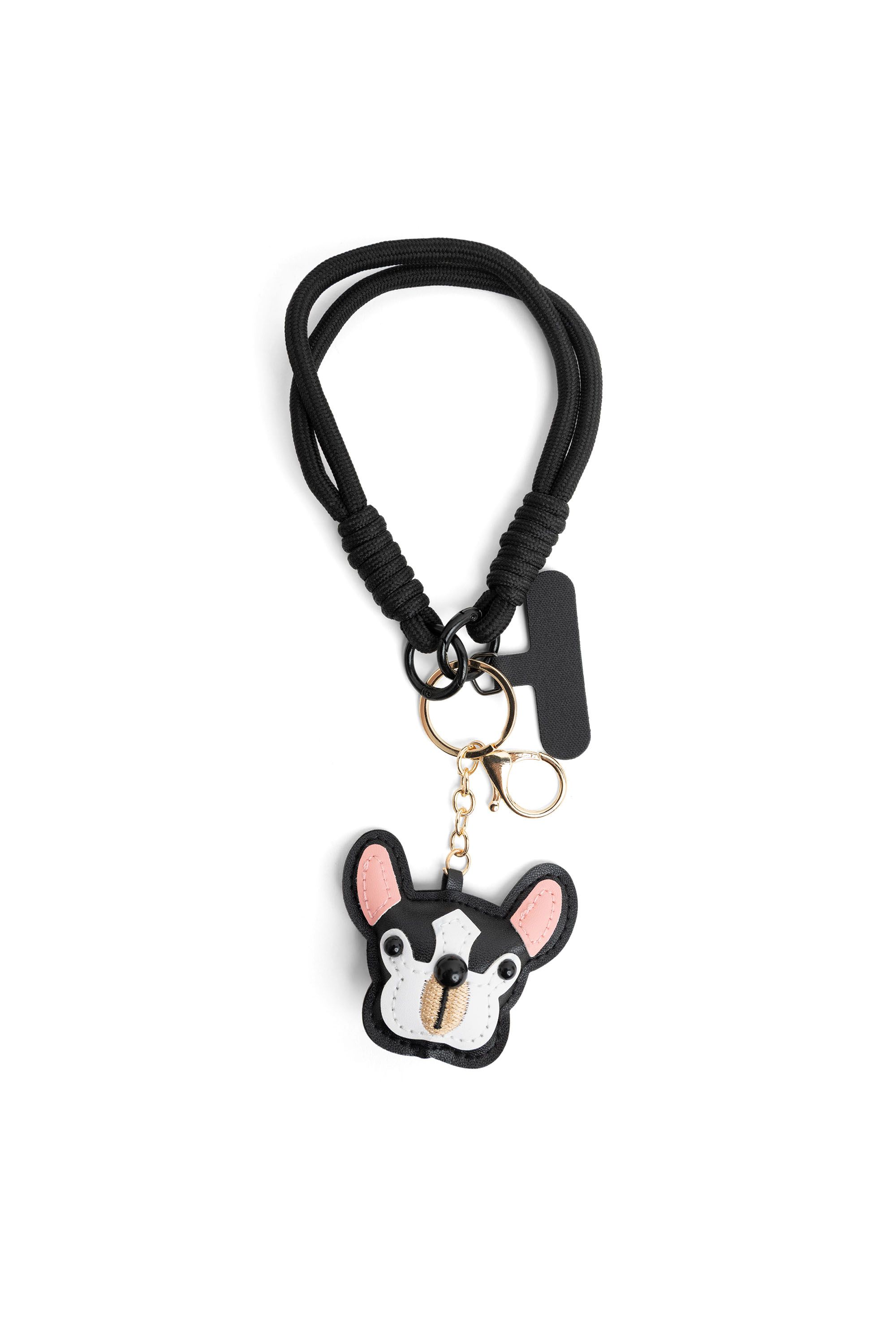 Norah Sleutelhanger bulldog black/pink 218583-039-ONE