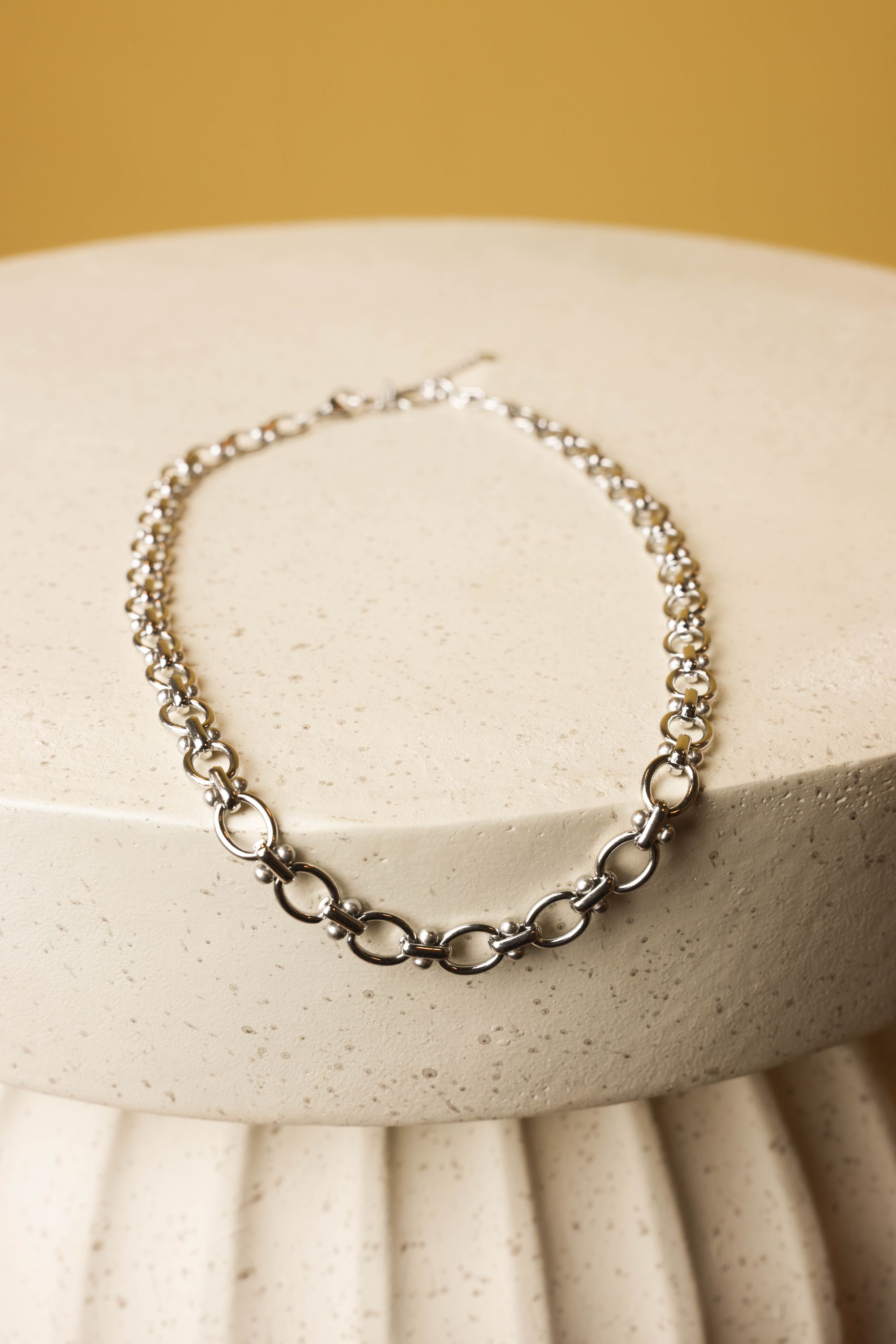 Norah Zilverkleurige schakelketting silver 218598-099-ONE