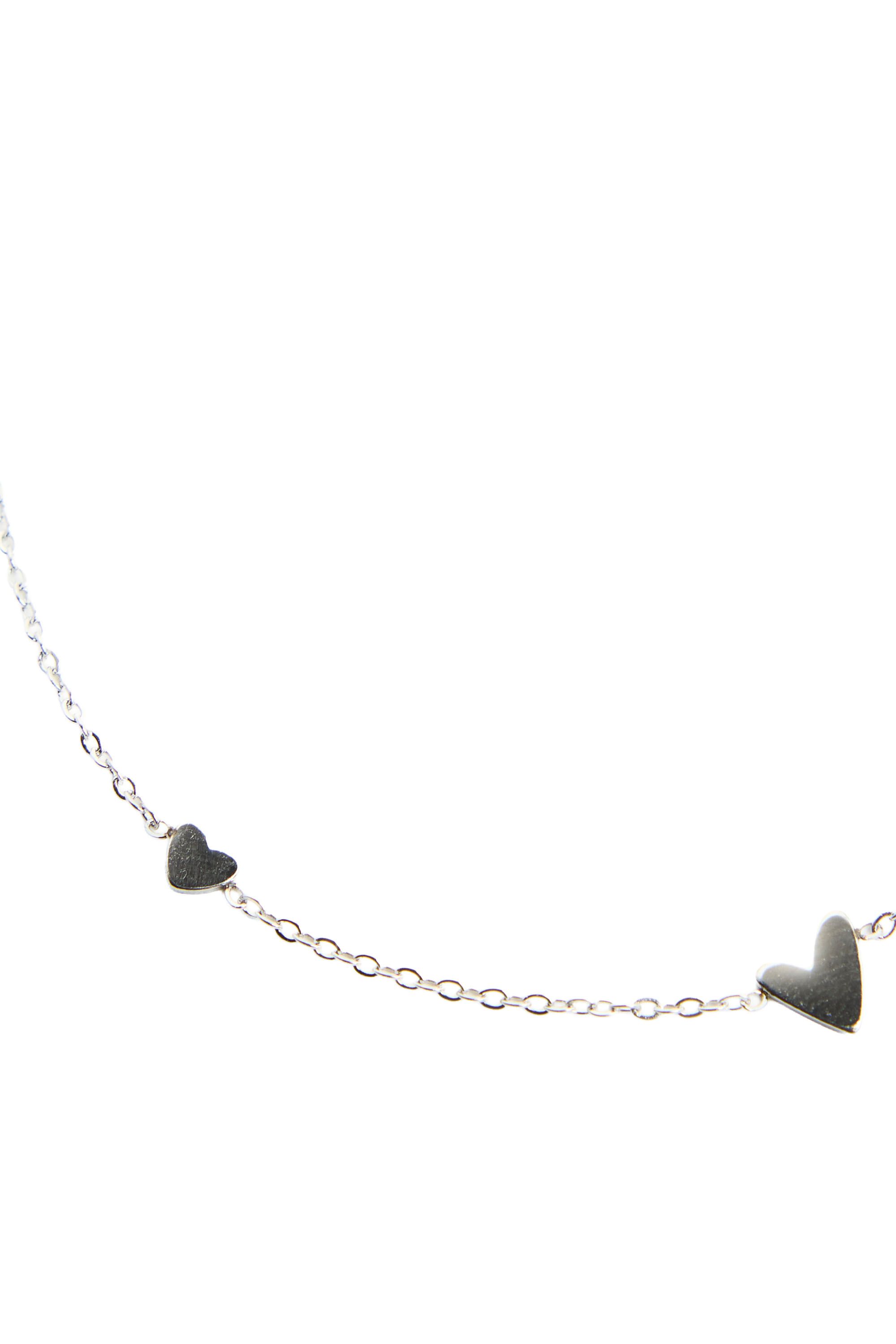 Norah Zilverkleurige ketting met hartjes silver 218618-099