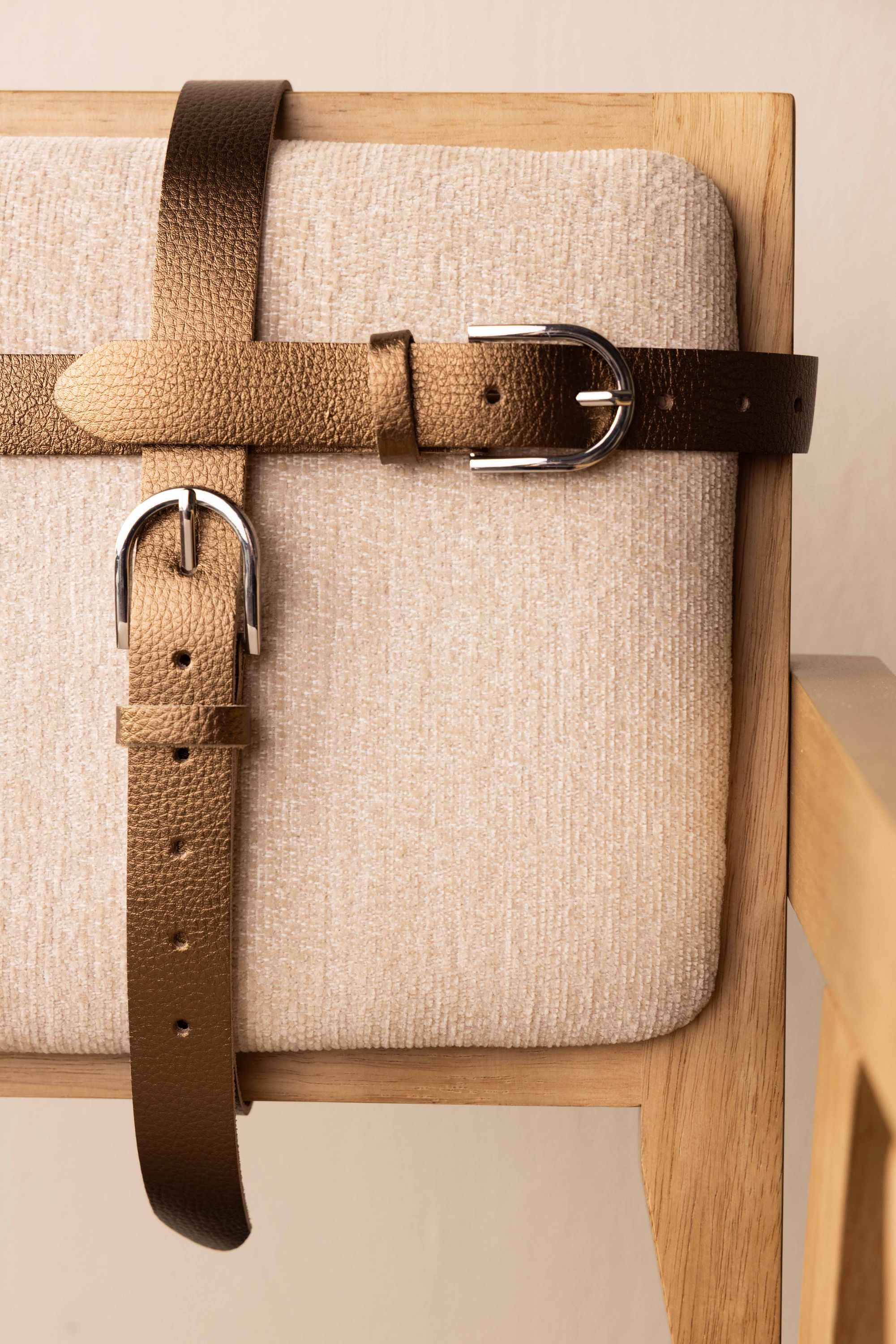 Norah Bronzen glanzende riem bronze 218619-310-S