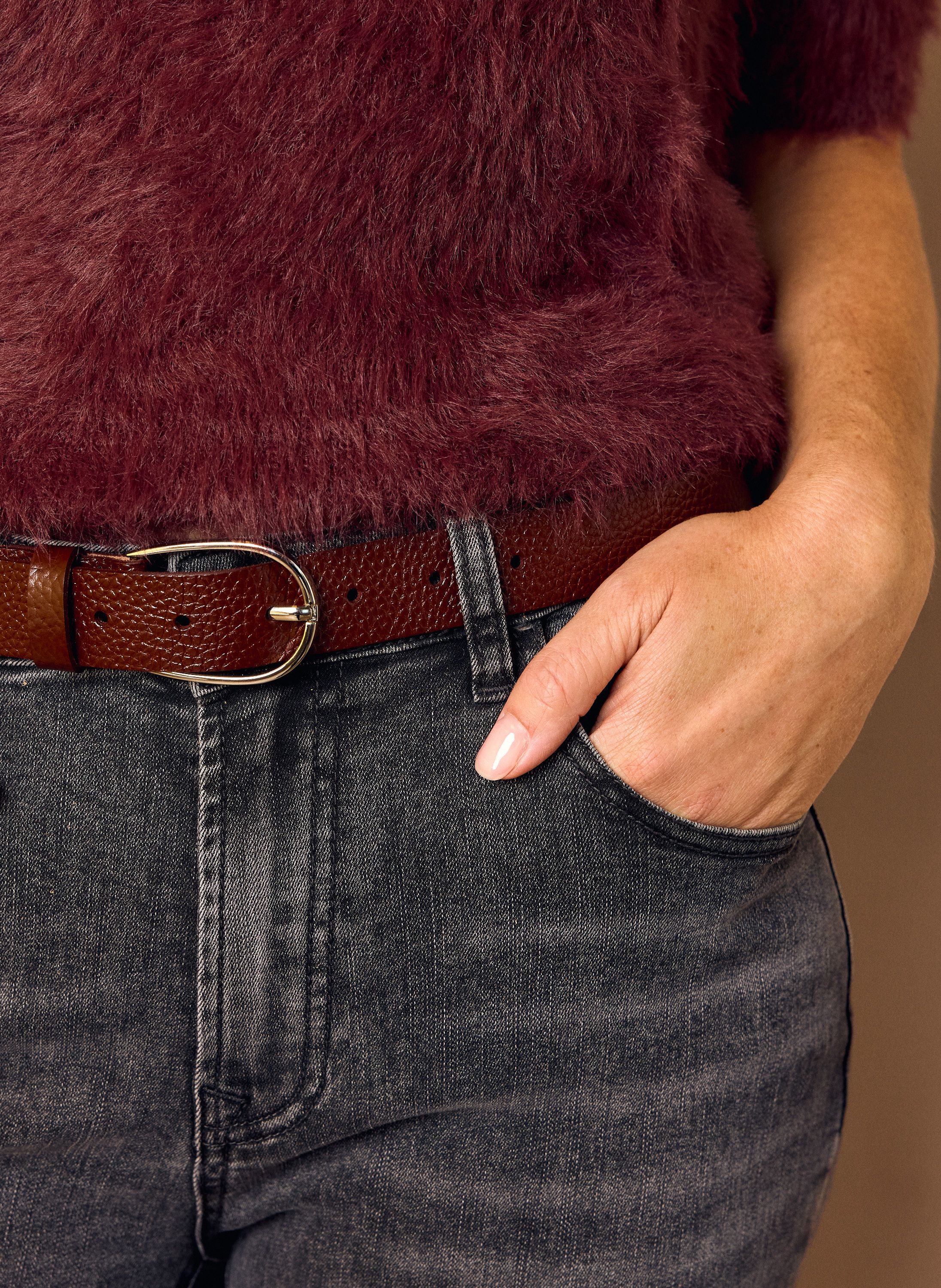 Norah Bordeaux leren riem bordeaux 218619-696