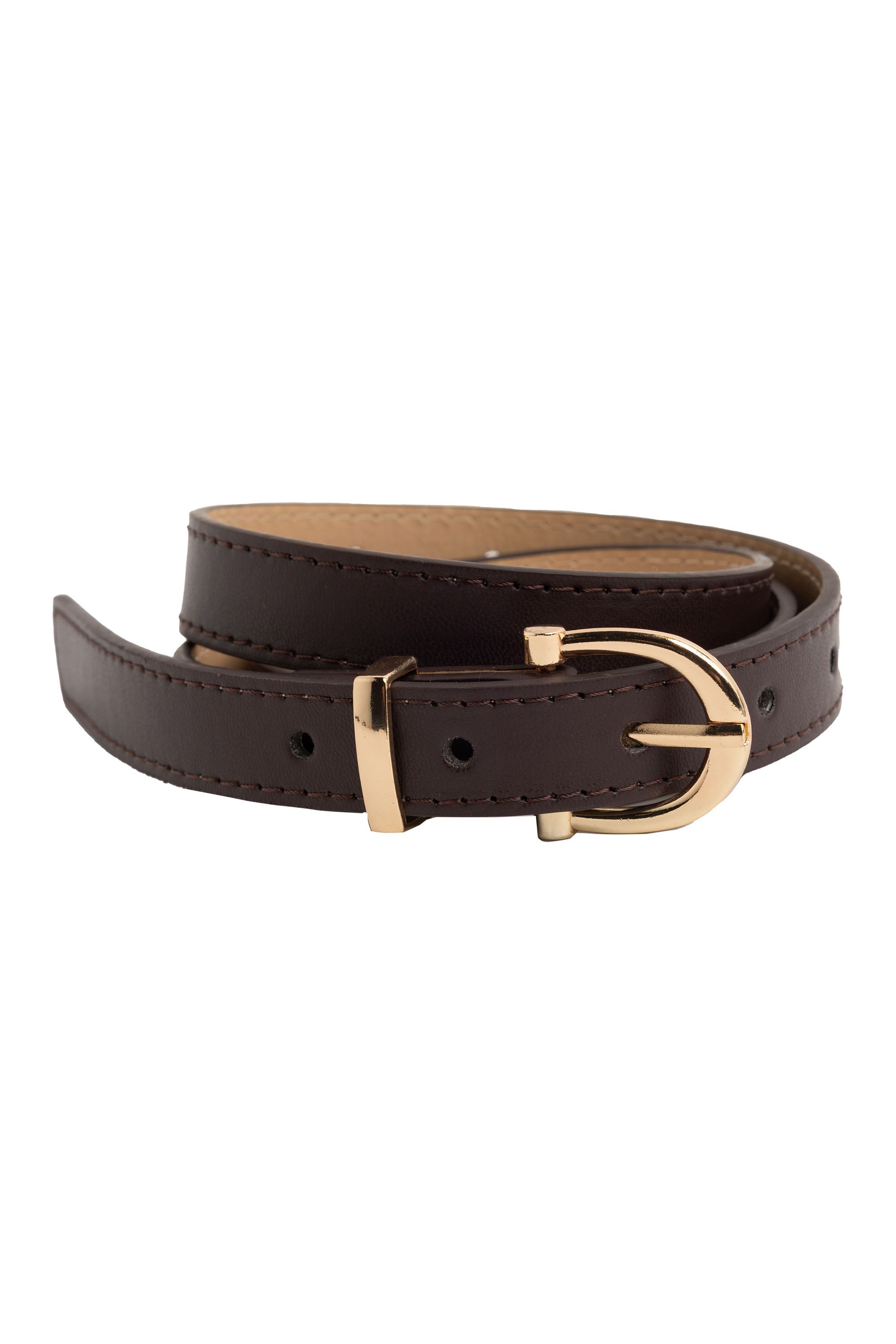 Norah Donkerbruine riem dark brown 218624-299-M