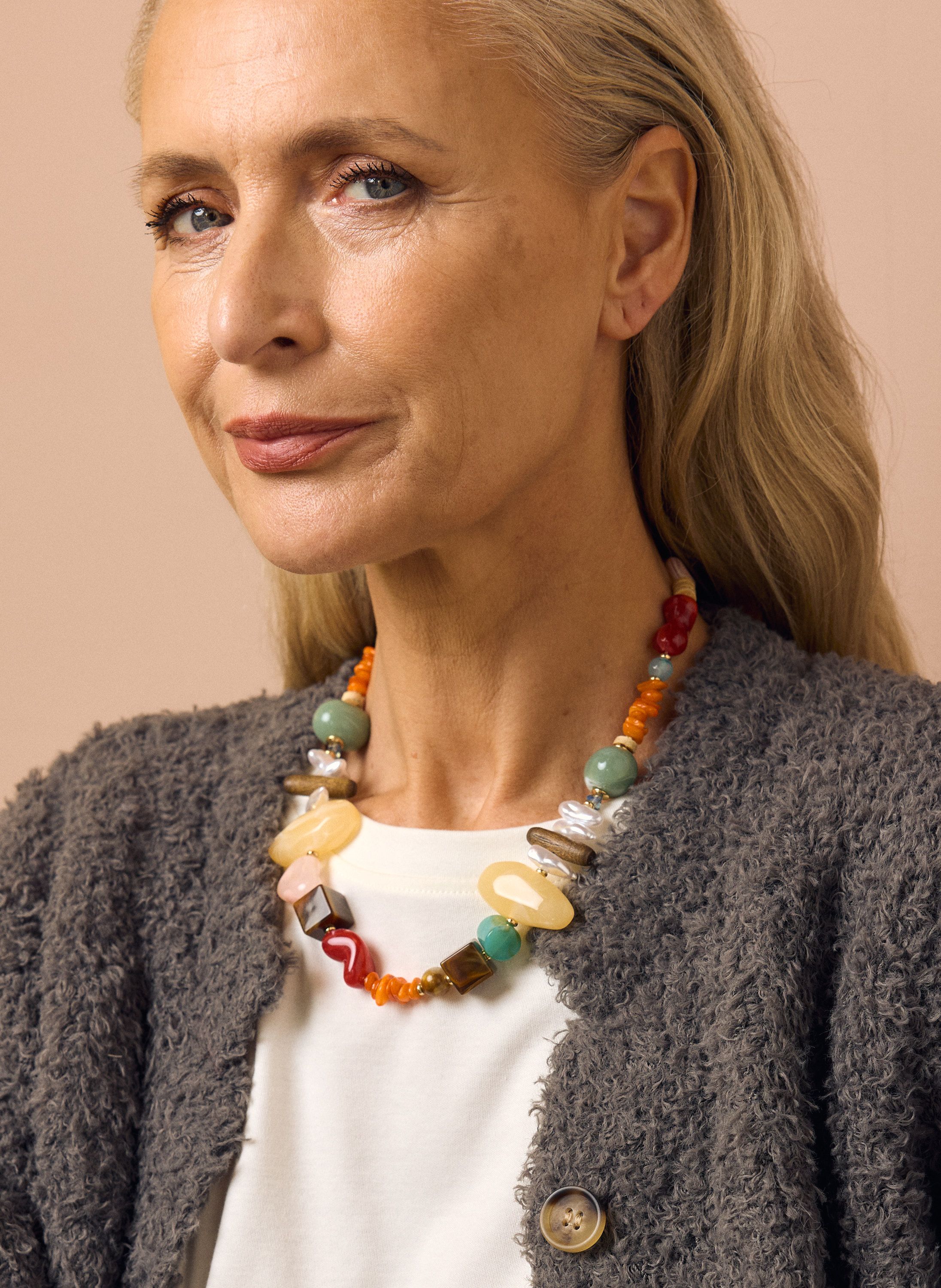 Norah Ketting kleurrijke kralen multicolor 218631-002