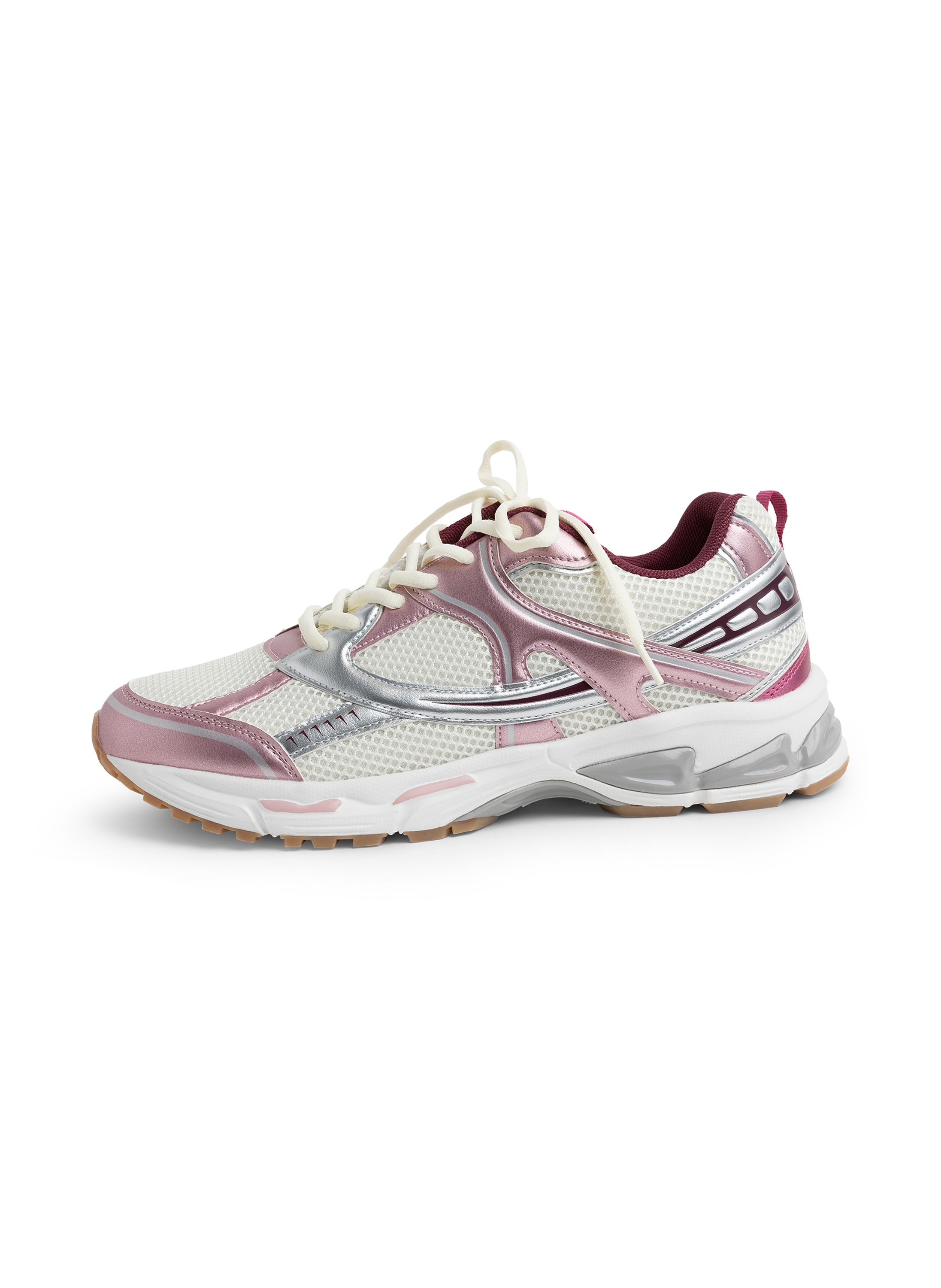 Norah Roze sneaker met metallic details pink/ecru 218643-941-40