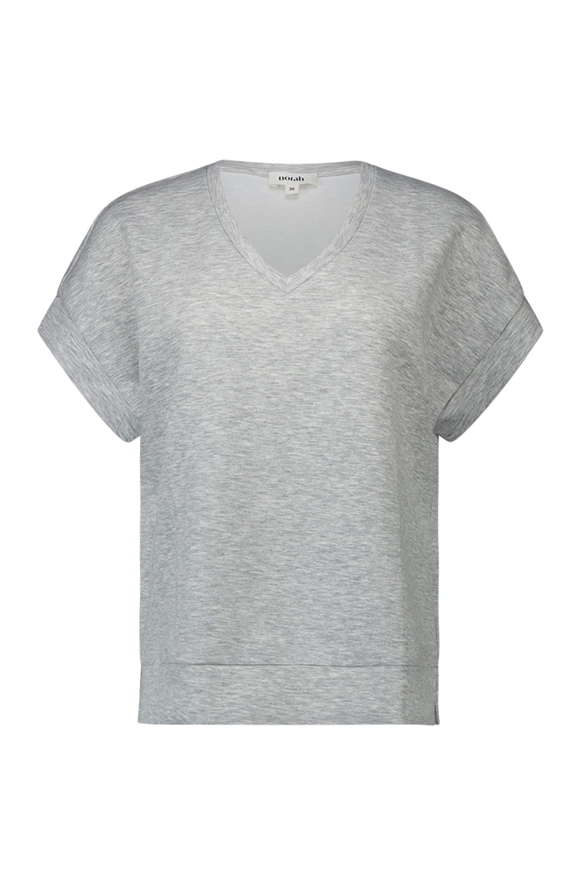 Norah Vive shirt grijs grey melange 218664-050-38