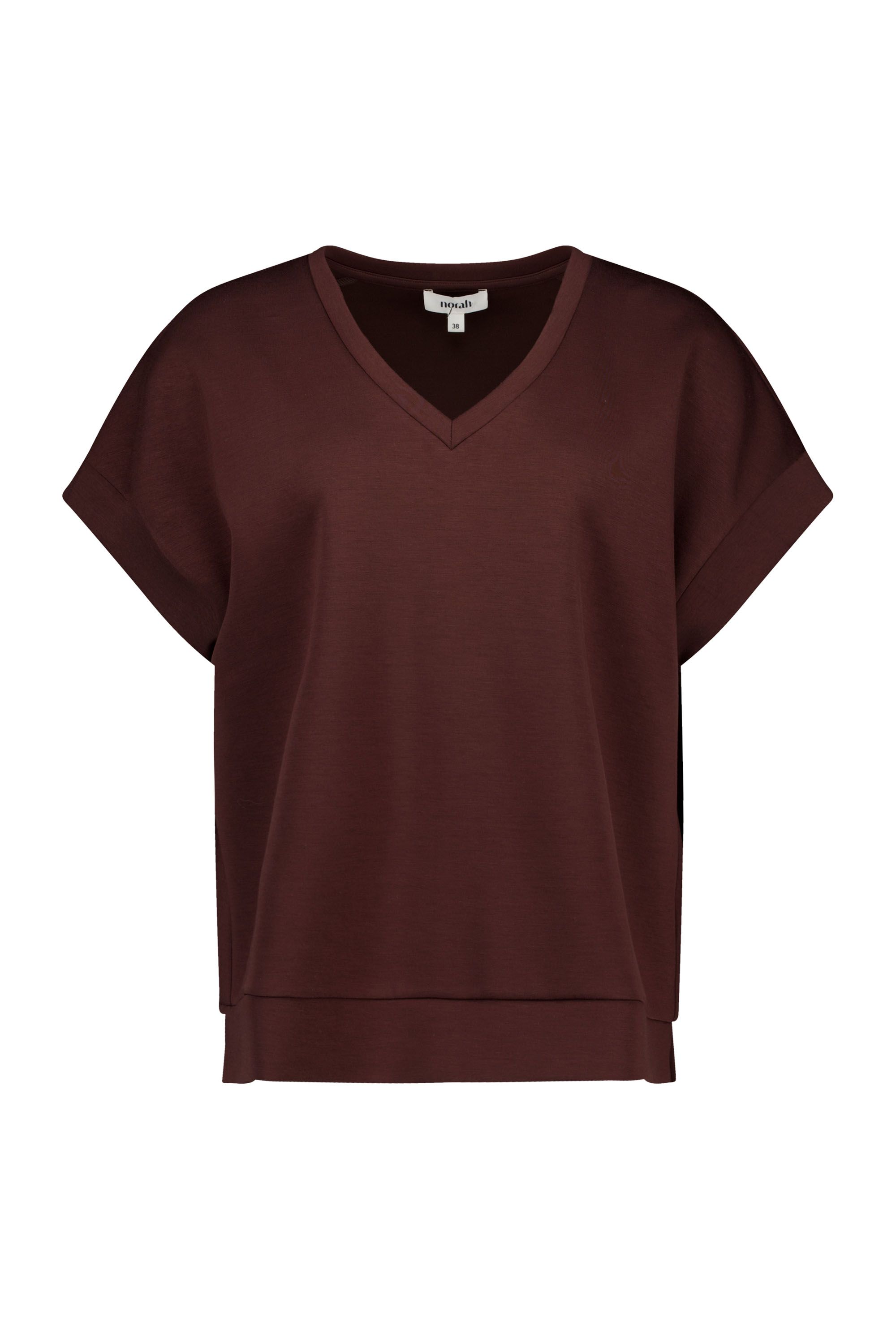 Norah Vive shirt donkerbruin dark brown 218664-299