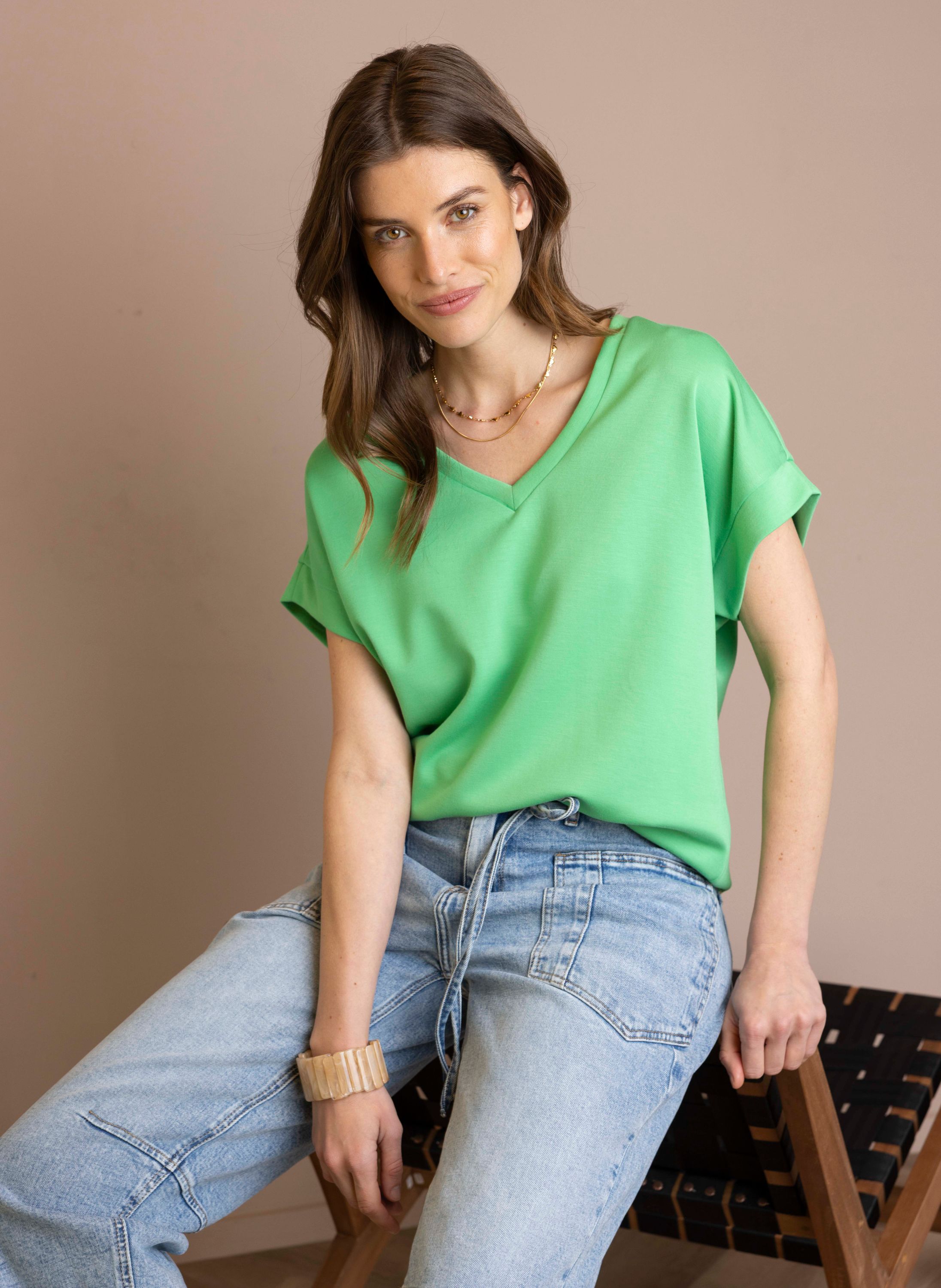 Norah Vive shirt groen light green 218664-515-34
