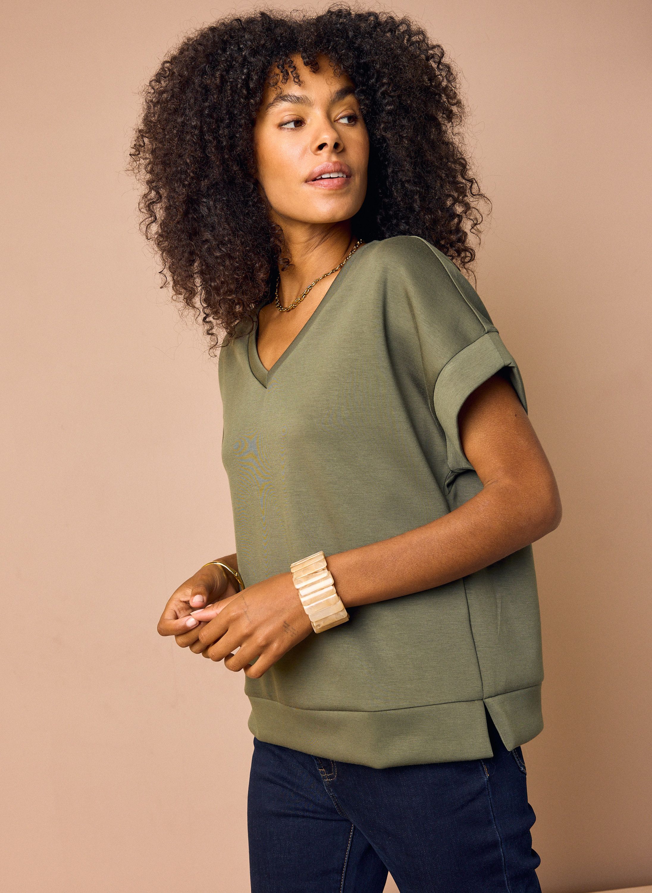 Norah Vive shirt donkergroen army green 218664-595