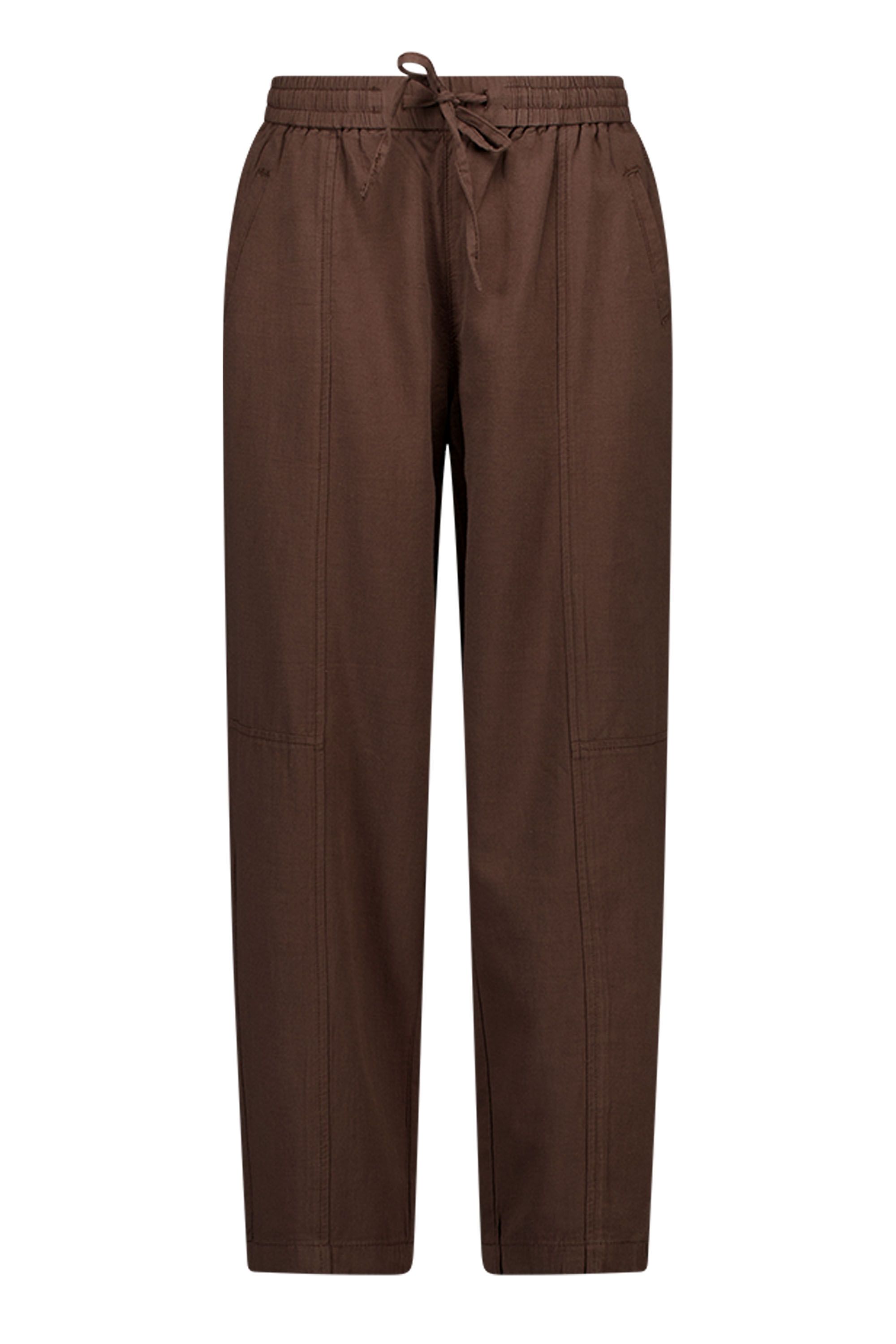 Norah Lotte broek | Barrel | Bruin chocolate 218669-290-44