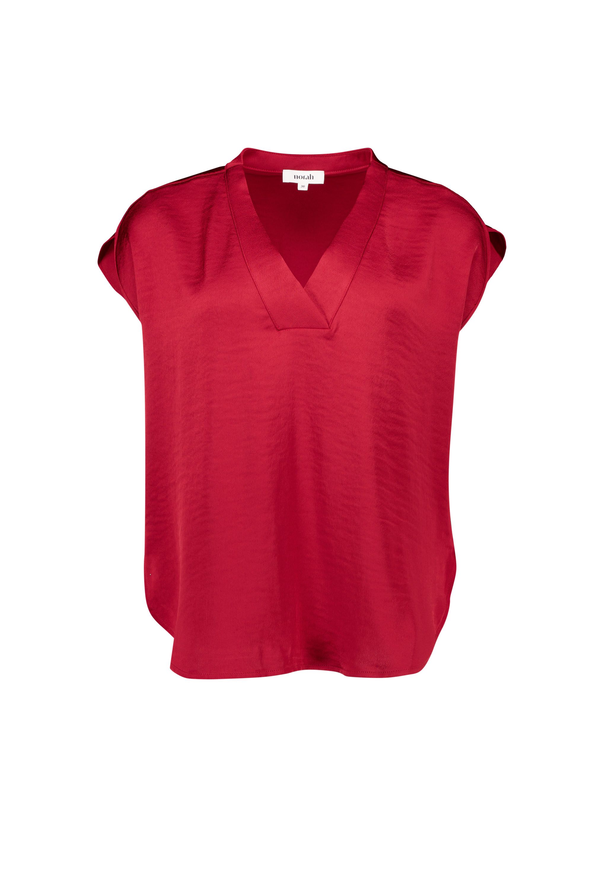 Norah Brique satijnen top brique multicolor 218685-670