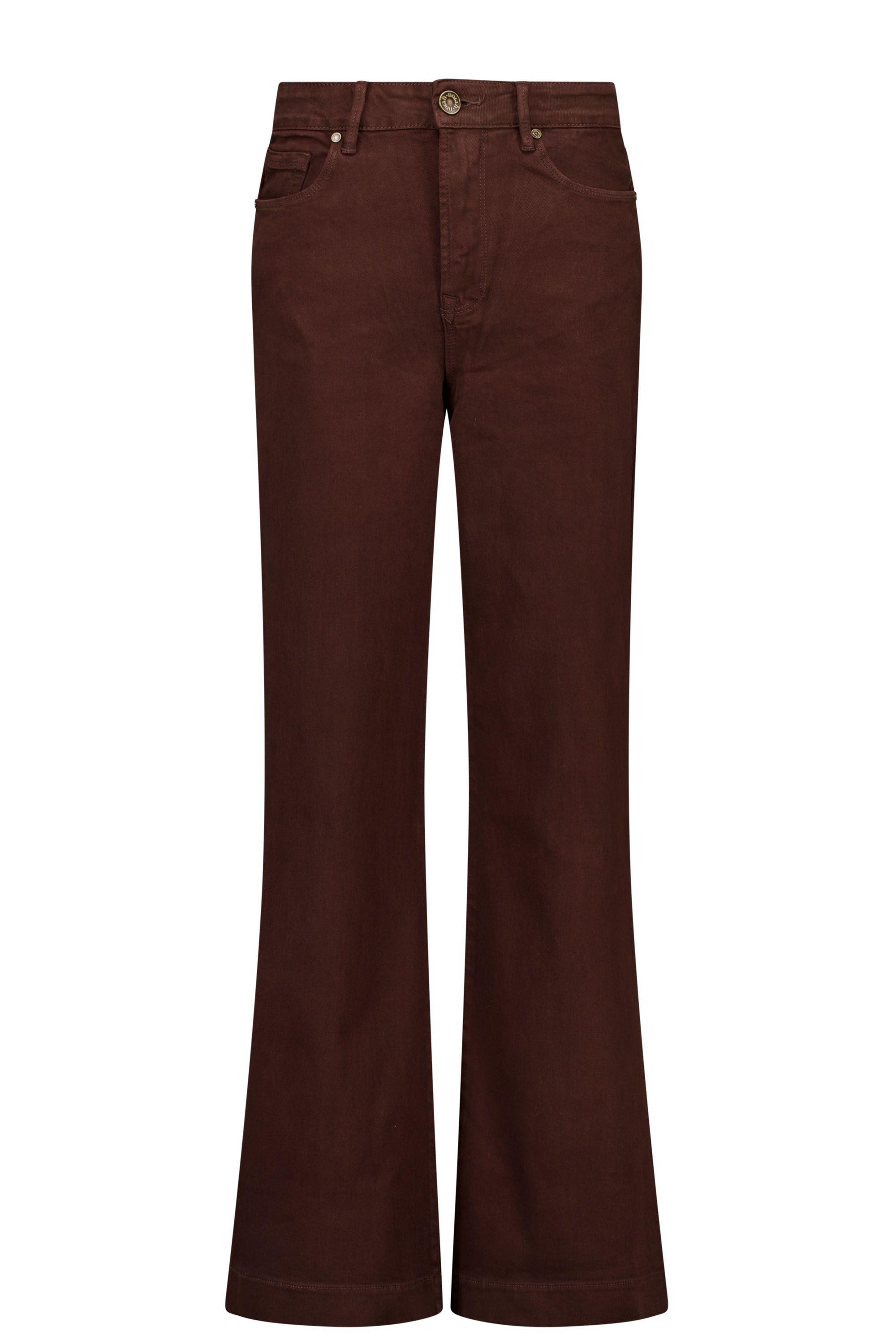 Norah Whitney jeans | Wide | Donkerbruin | L28 dark brown 218695-299-34