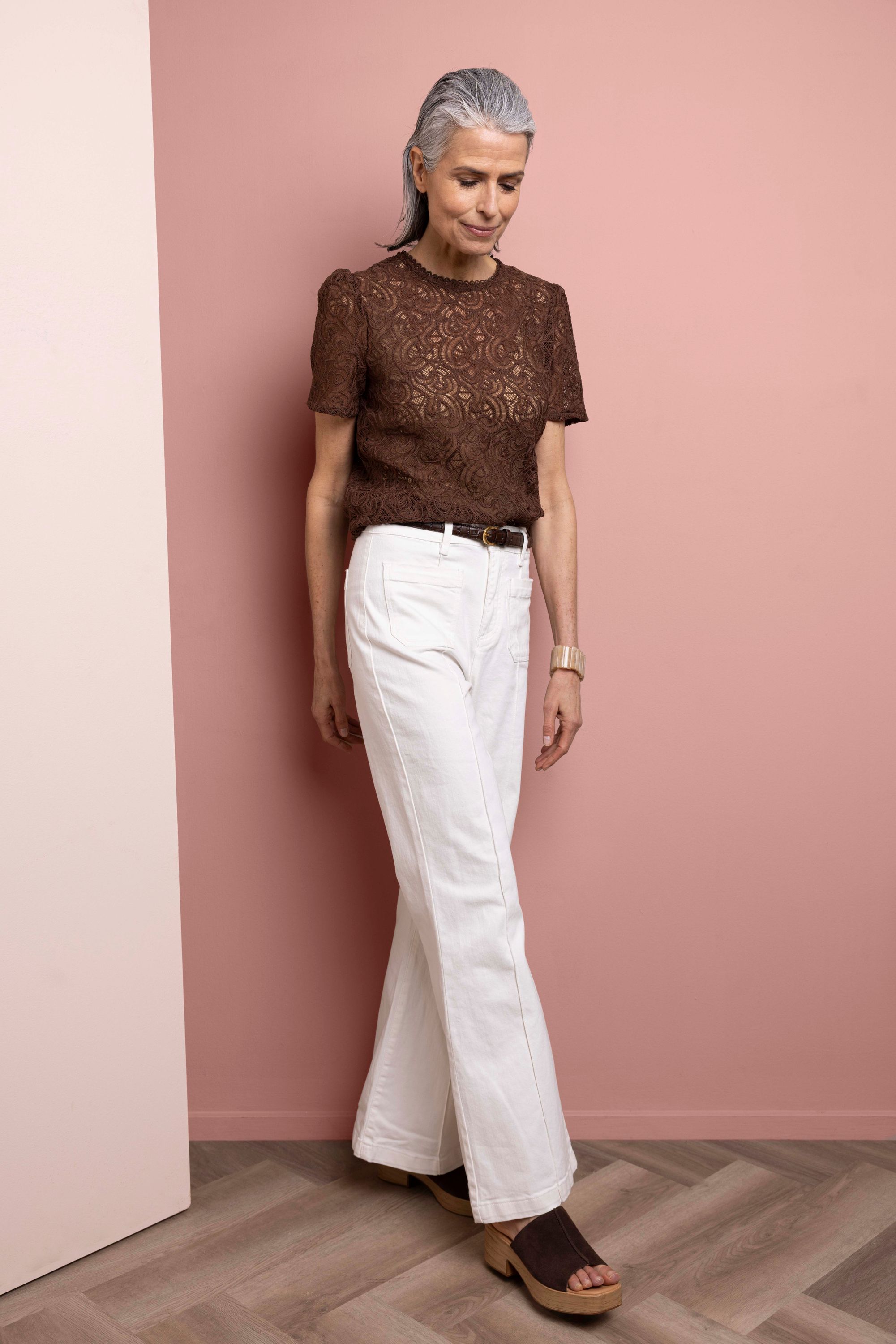 Norah Flared jeans | Off-white | L32 off-white 218699-101-38