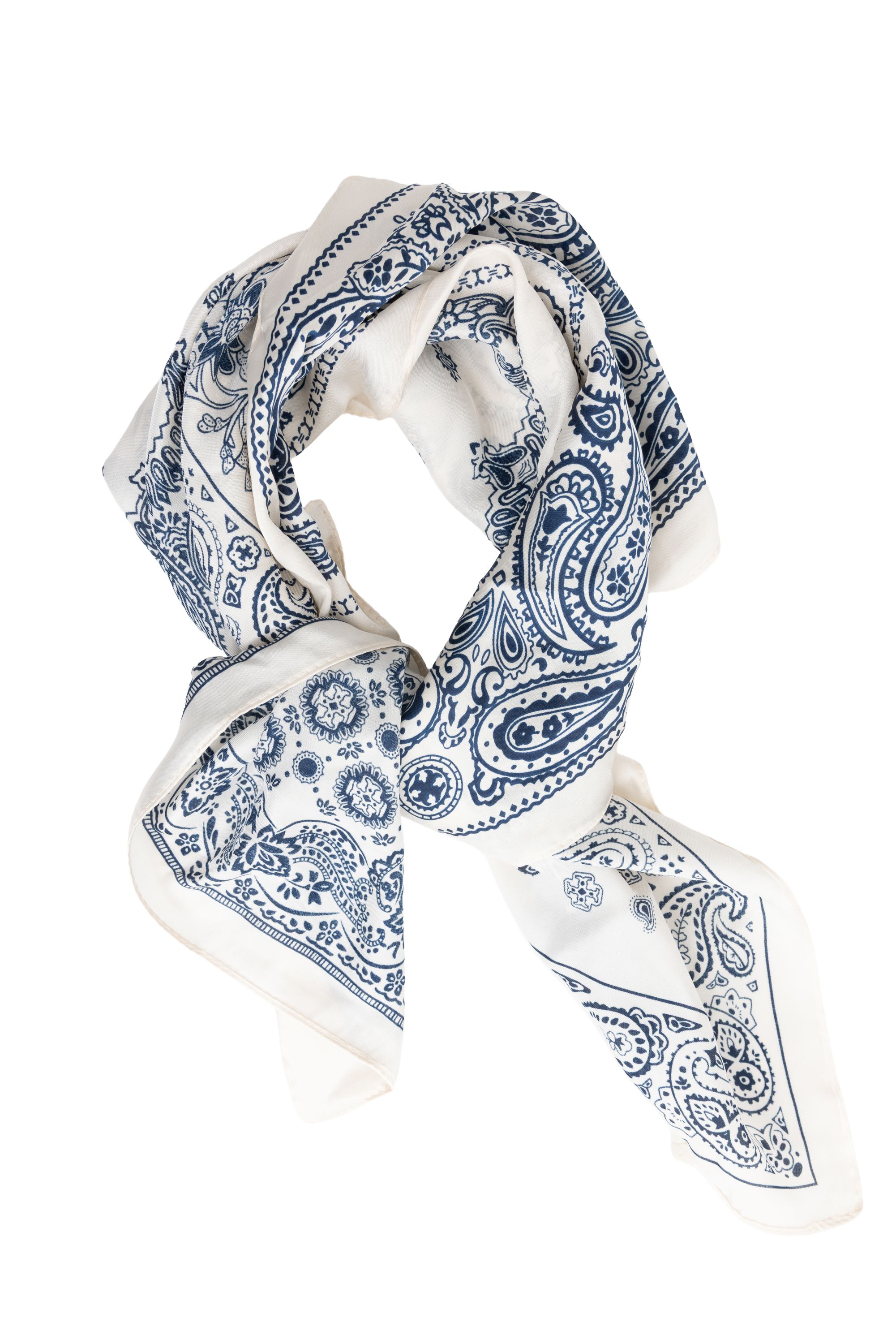 Norah Blauw/ecru bandana sjaaltje blue/ecru 218713-441-ONE