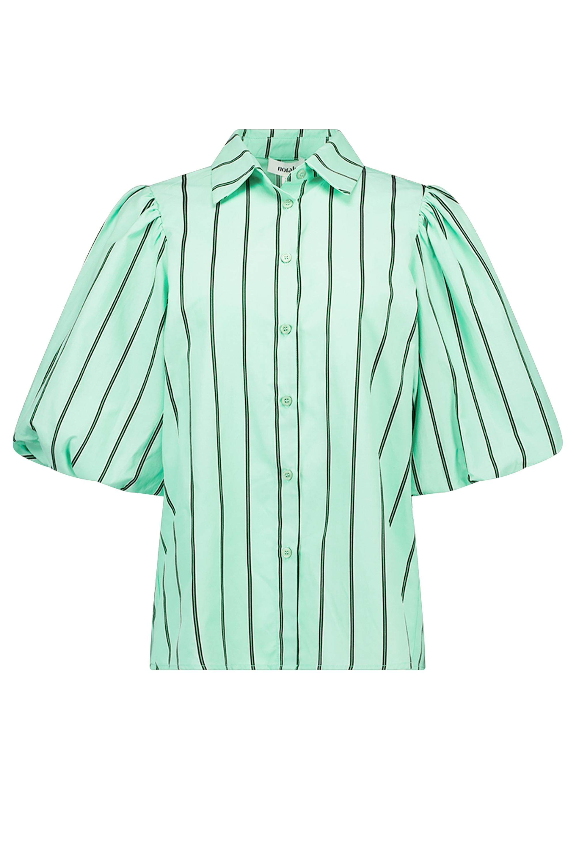 Norah Groene gestreepte blouse green multicolor 218723-520-48
