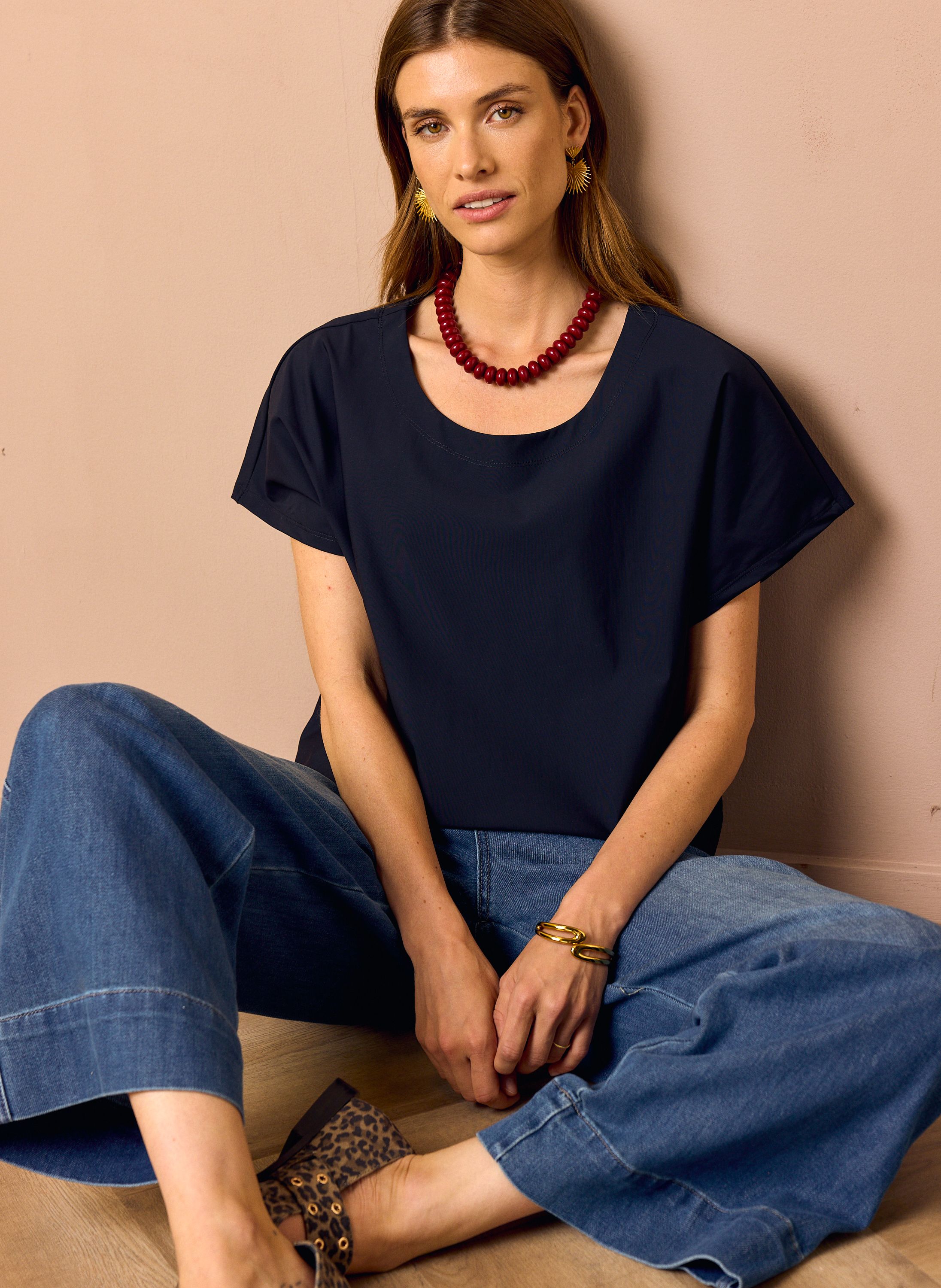 Norah Donkerblauw shirt dark blue 218725-499