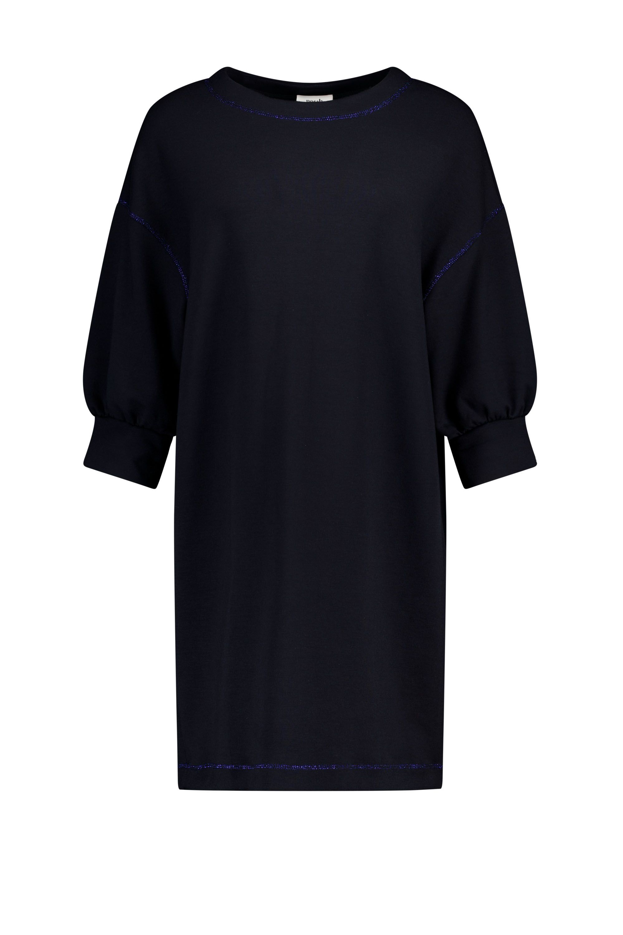 Norah Donkerblauwe midi jurk dark blue 218730-499