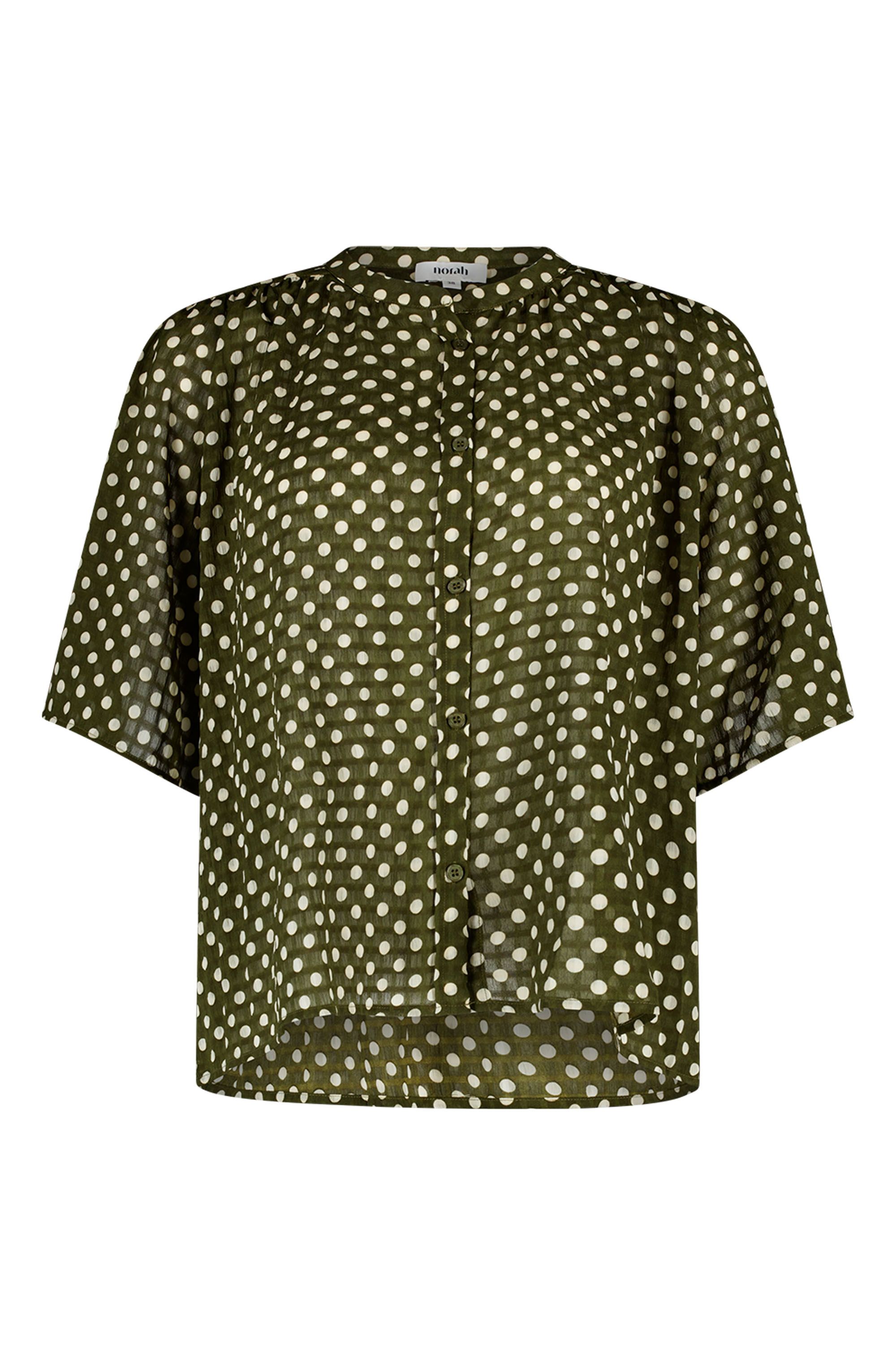 Norah Groen/witte polkadot blouse army green multicolor 218742-593
