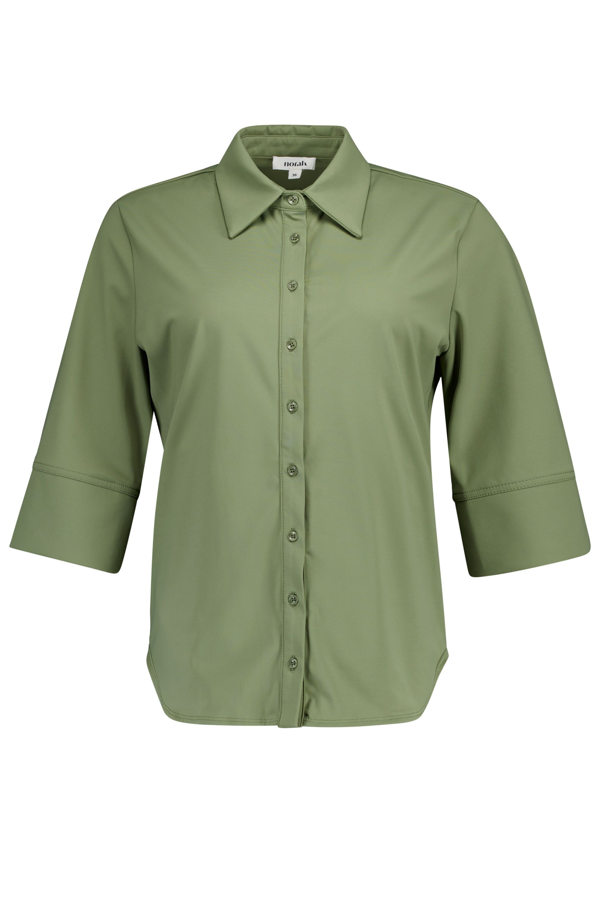 Norah Blouse uni olive green 218761-594