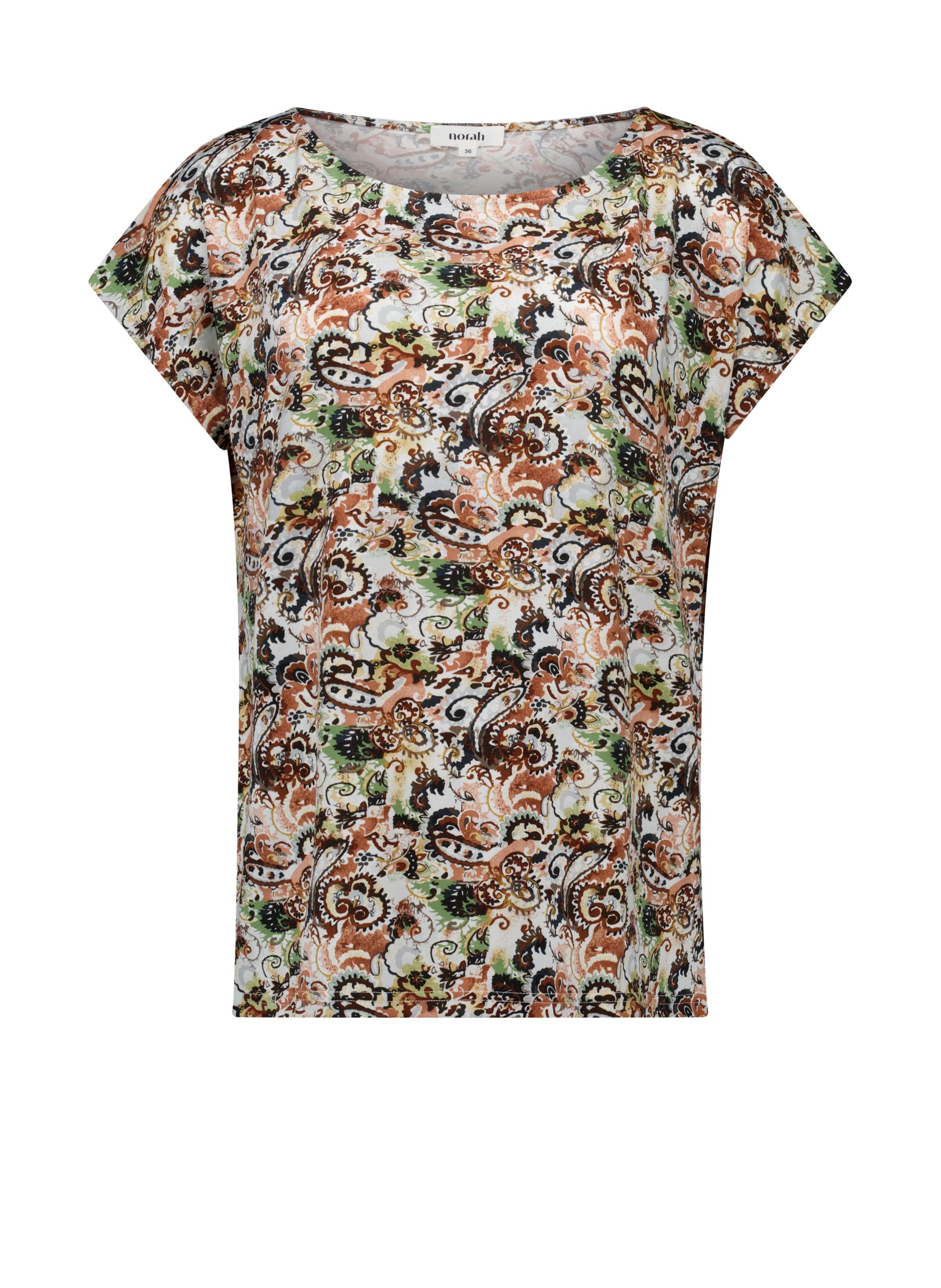 Norah Shirt met grafische print ecru multicolor 218762-122-36