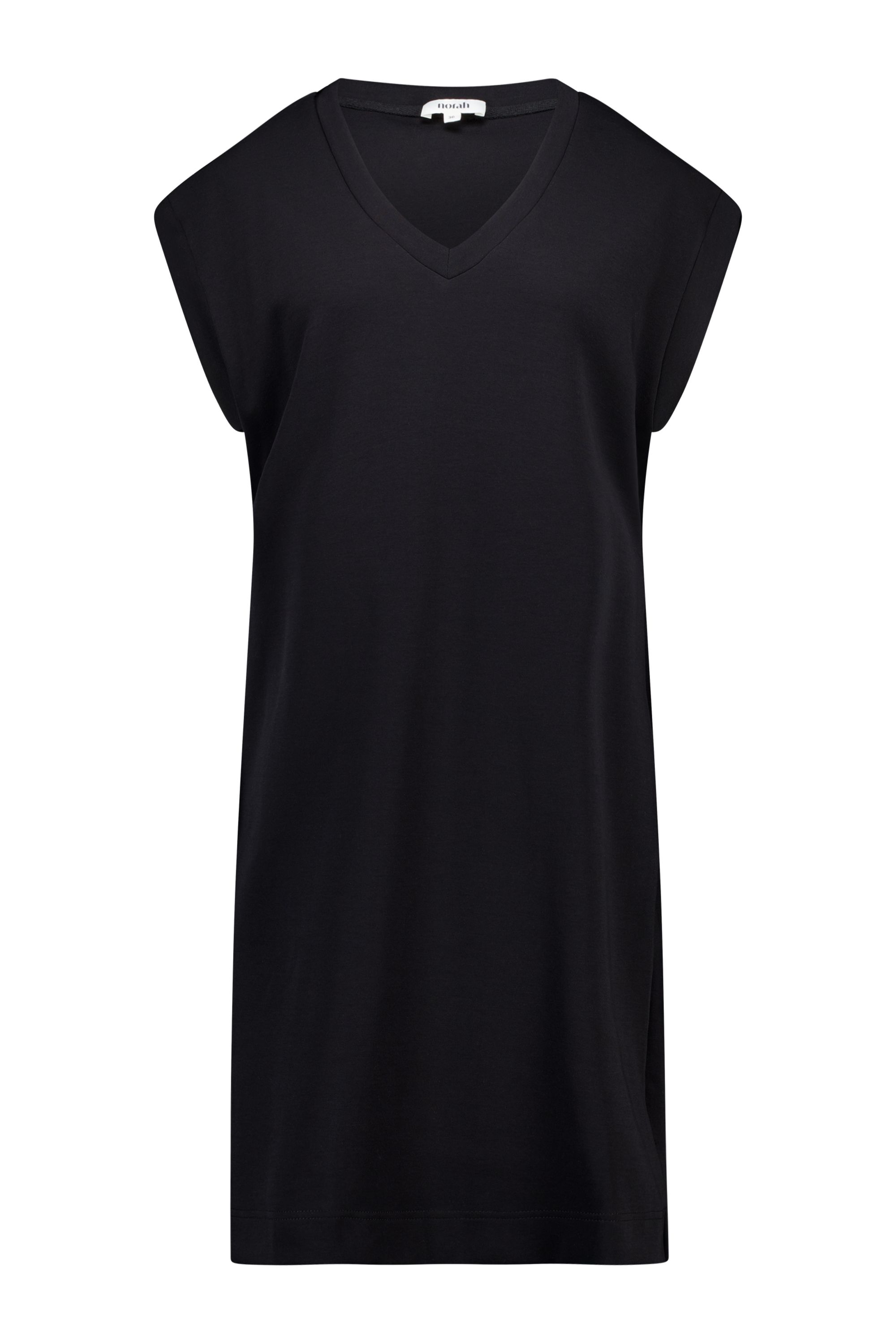 Norah Zwarte basic midi jurk black 218765-001-36