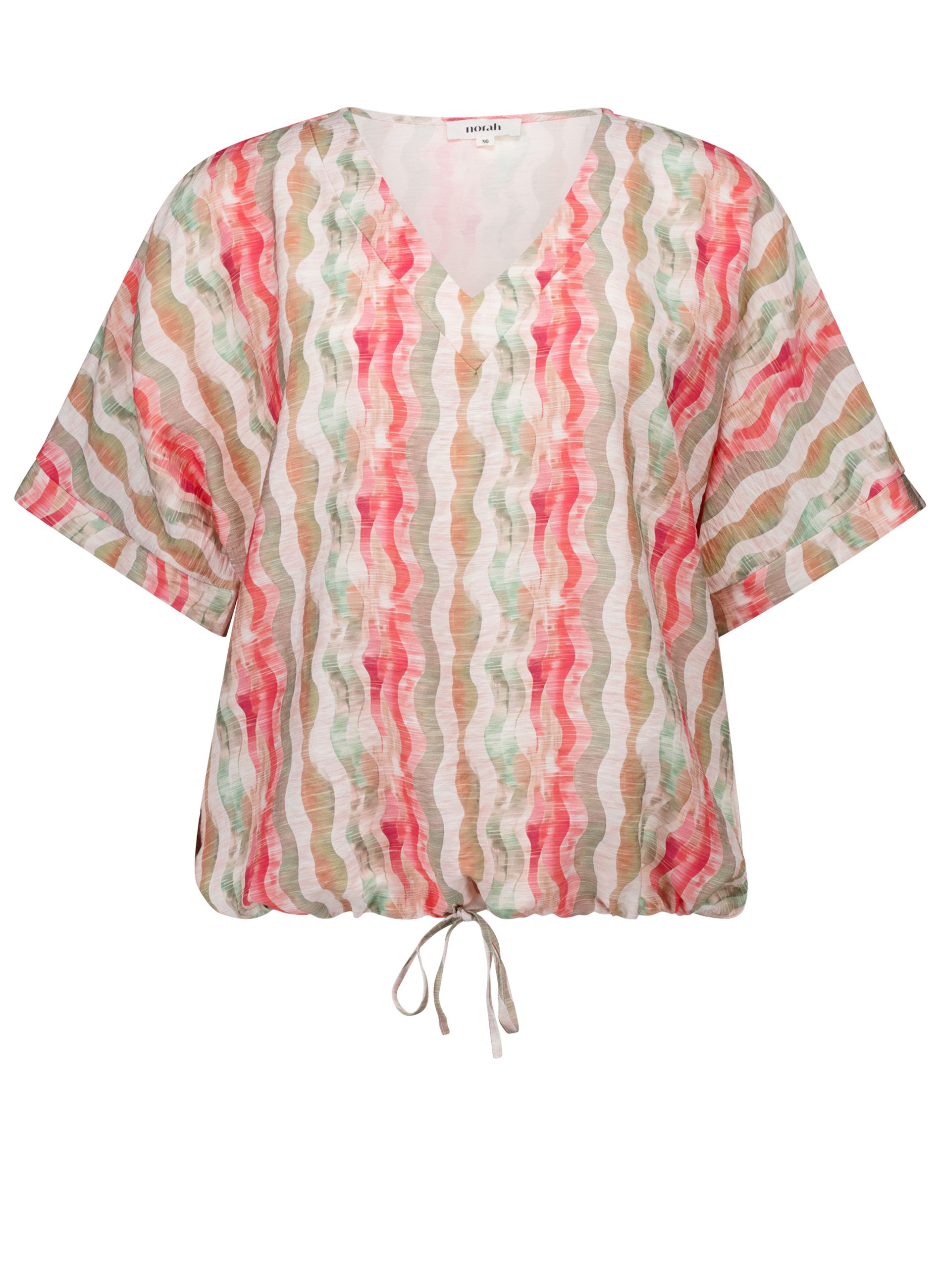 Norah Kleurrijk shirt met golvende print multicolor 218766-002-38