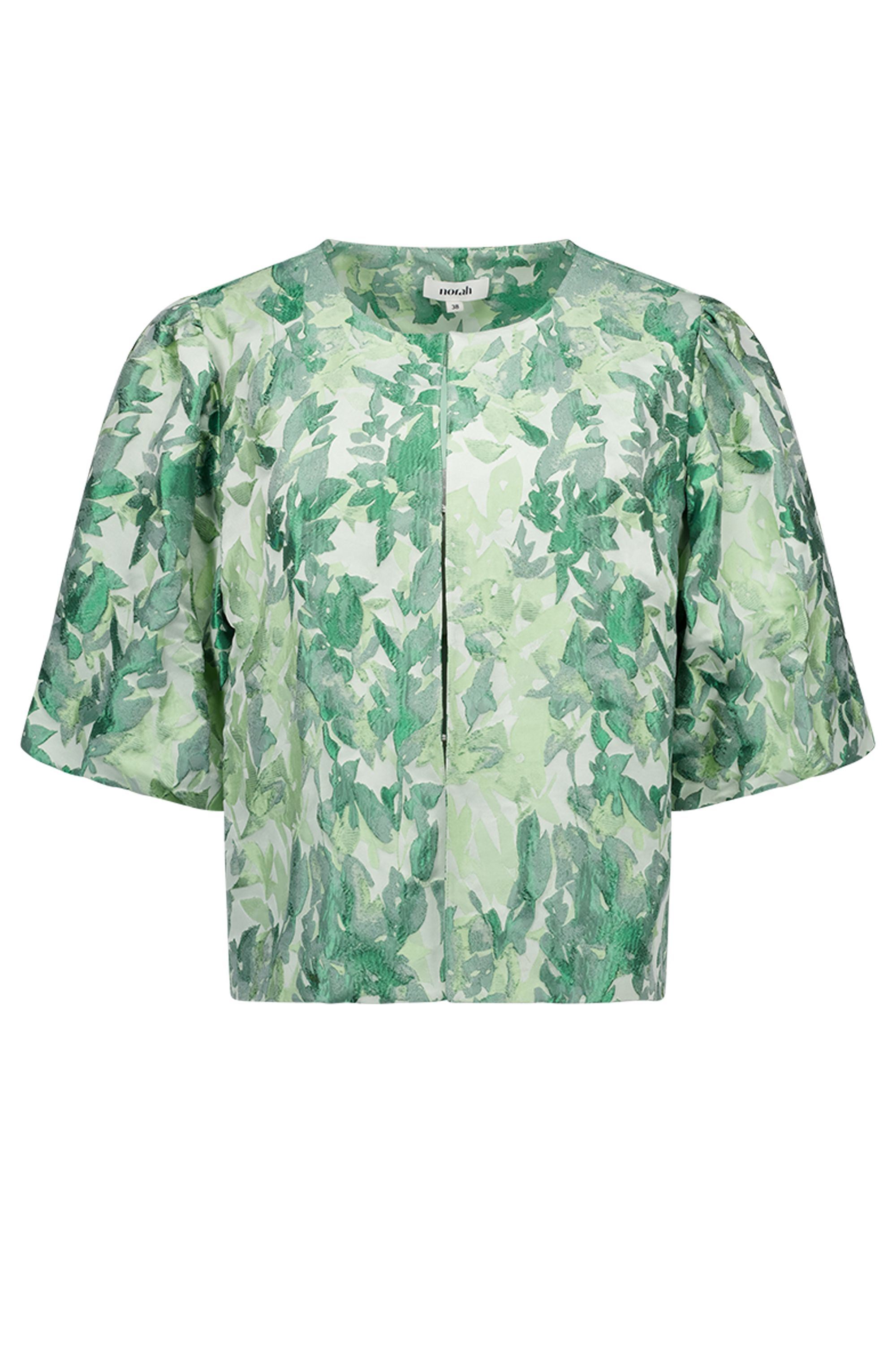 Norah Groen jacquard jasje green multicolor 218767-520-40