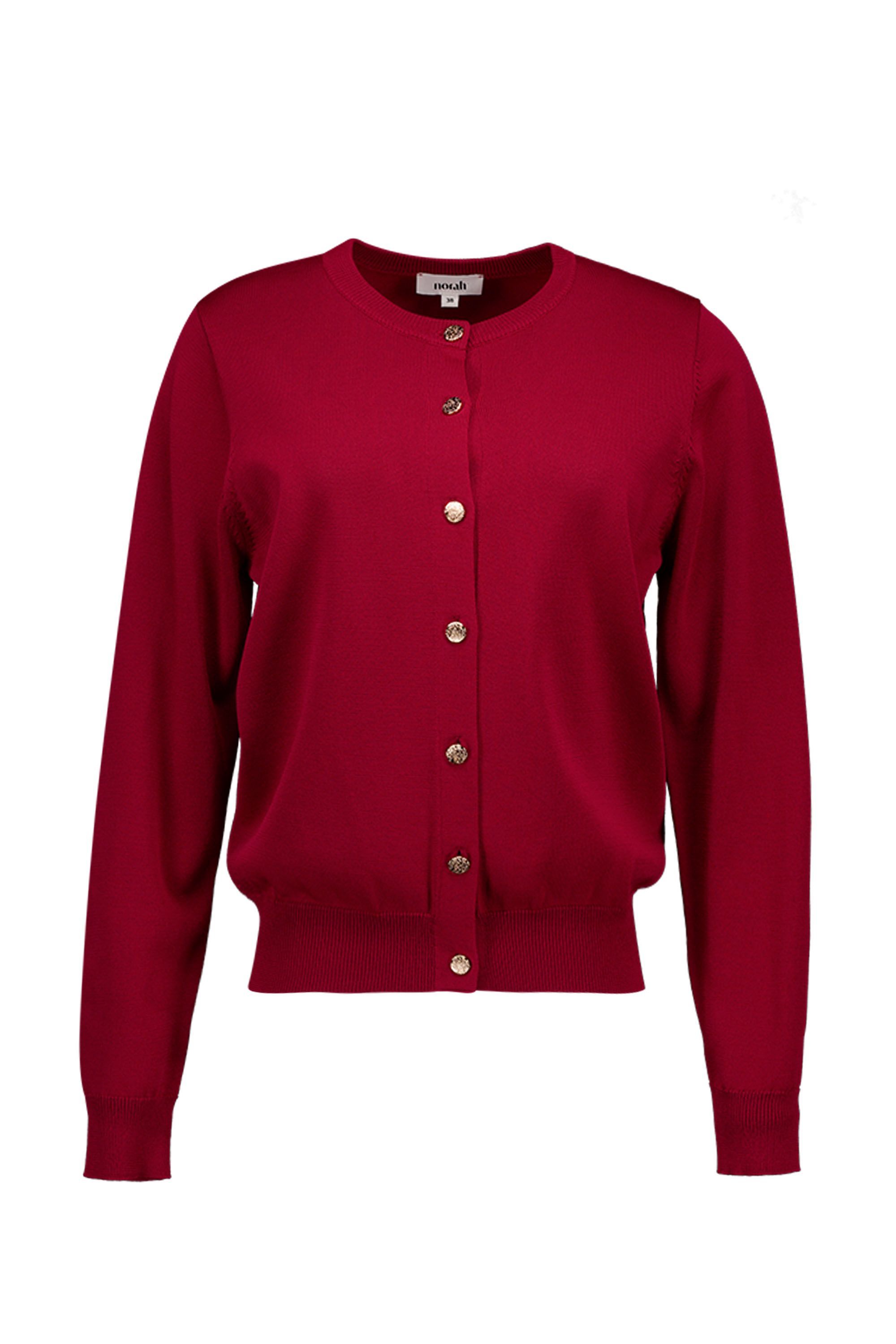 Norah Brique vest met goudkleurige knopen brique 218770-670-46