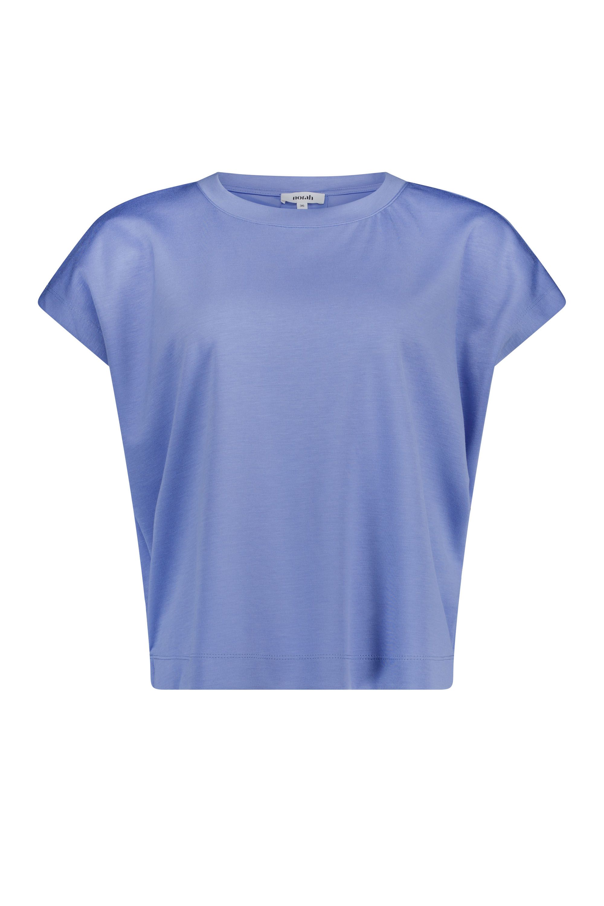 Norah Blauw shirt met plooi sky blue 218781-404-34