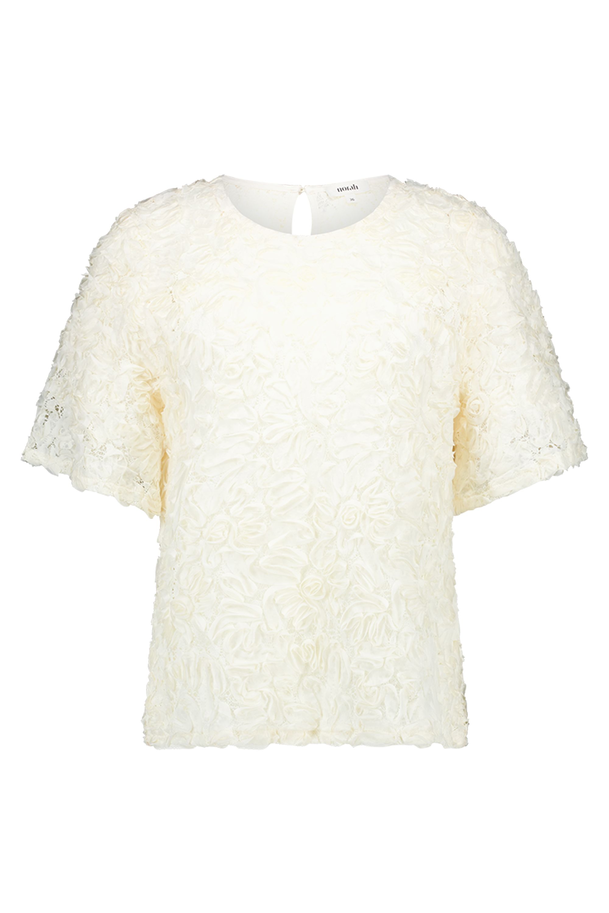 Norah Off-white shirt met bloemenstructuur off-white 218798-101-42