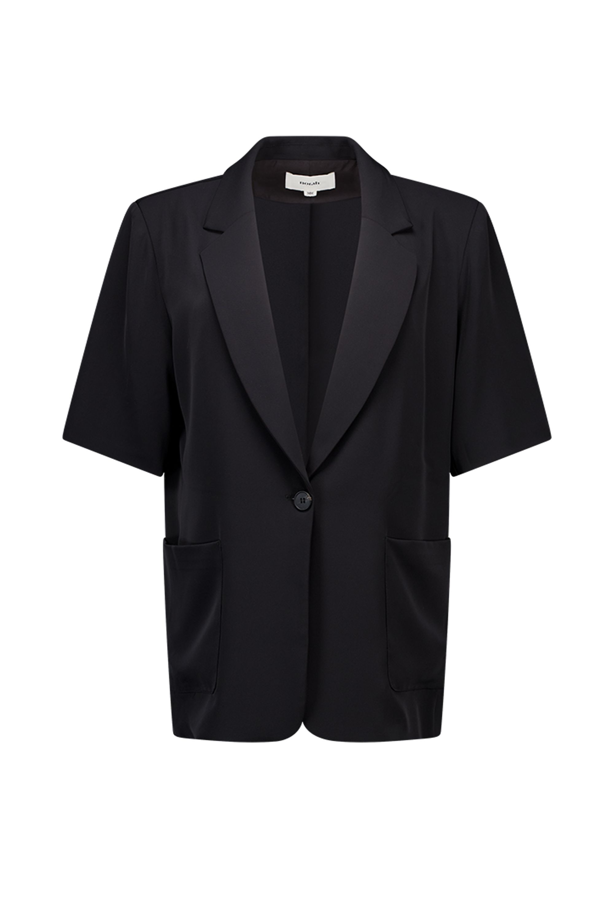 Norah Zwarte blazer met korte mouwen black 218802-001