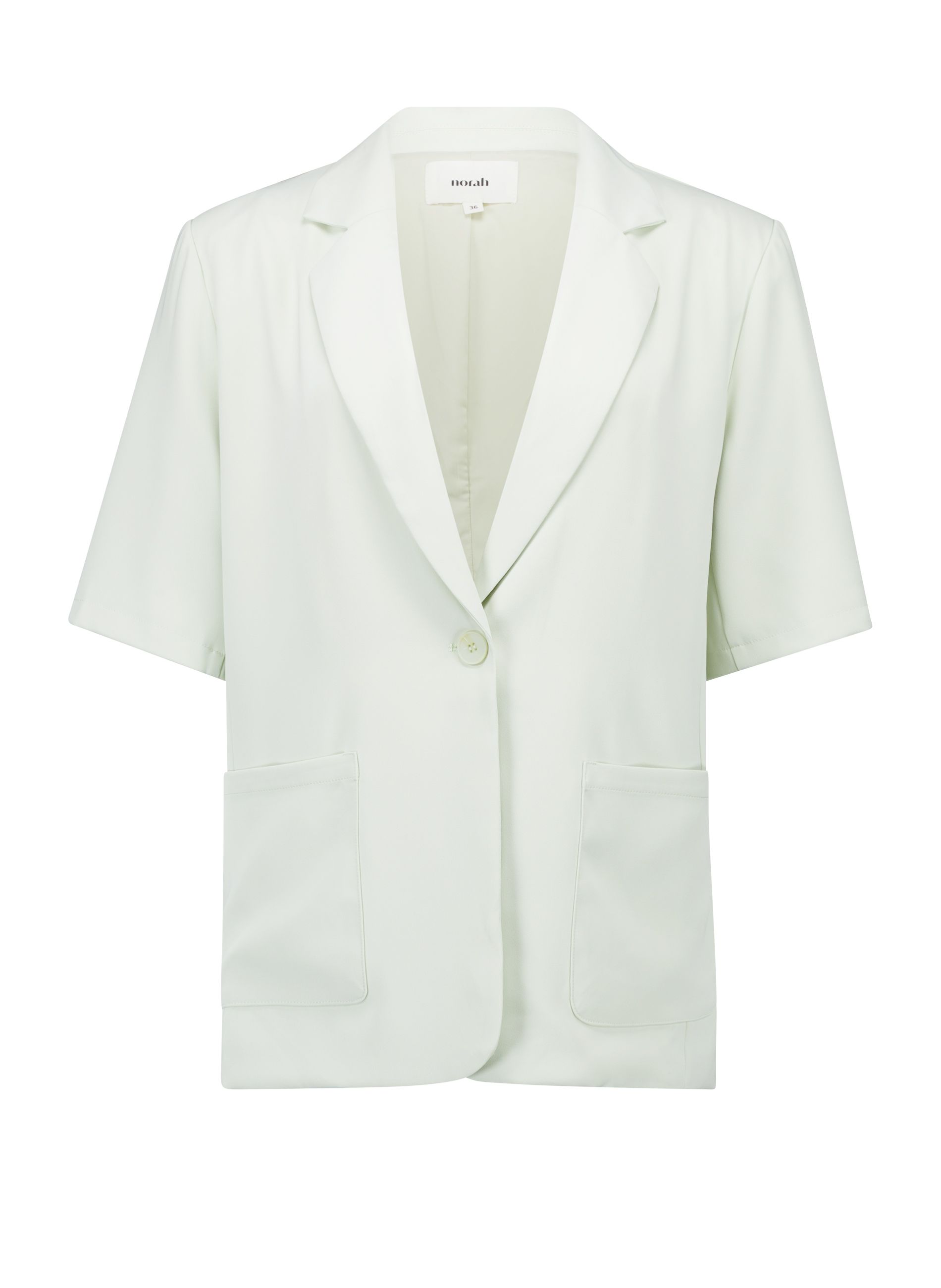 Norah Pastelgroene blazer met korte mouwen pastel green 218802-512-42