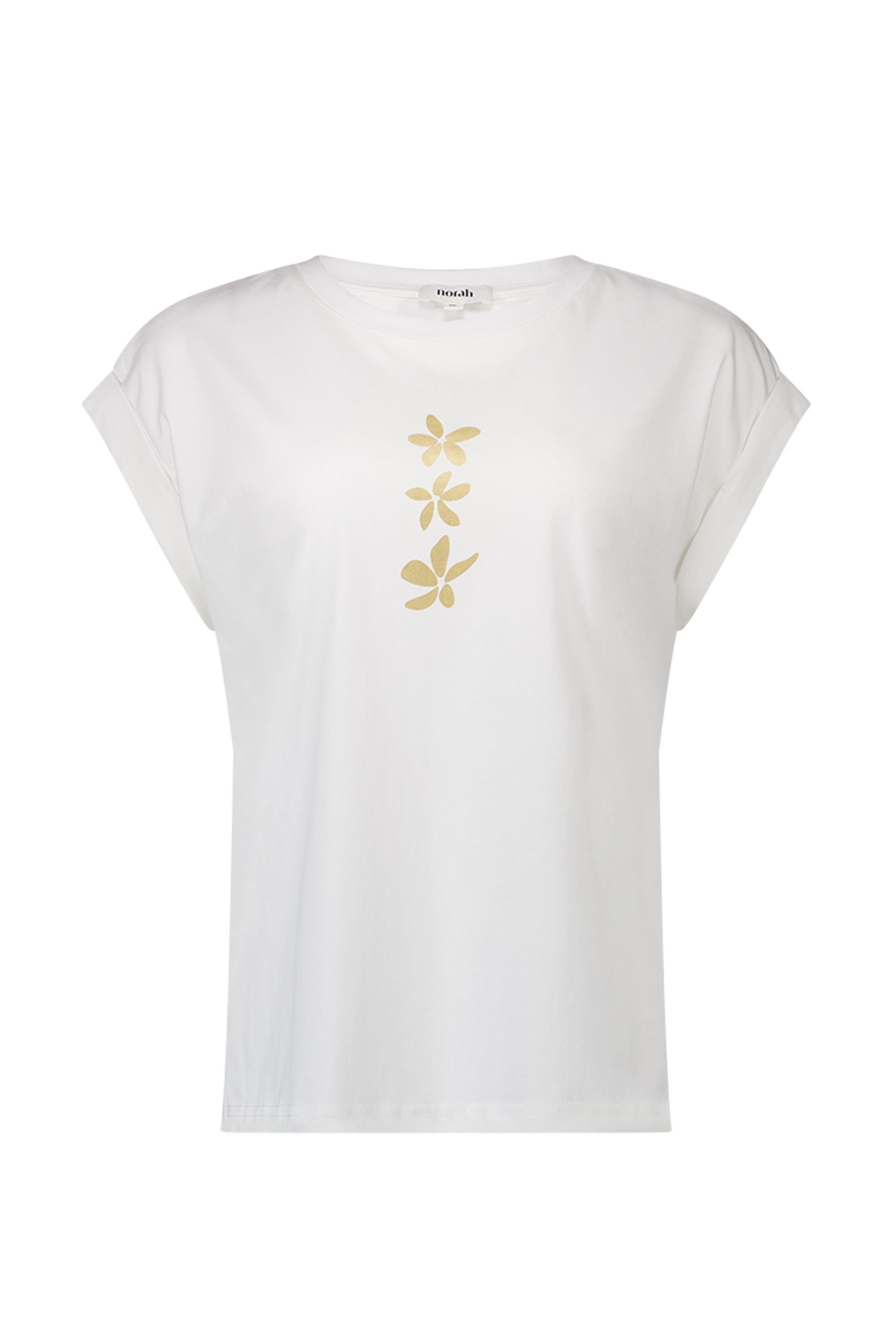 Norah Off-white shirt met bloemen off-white 218803-101-36