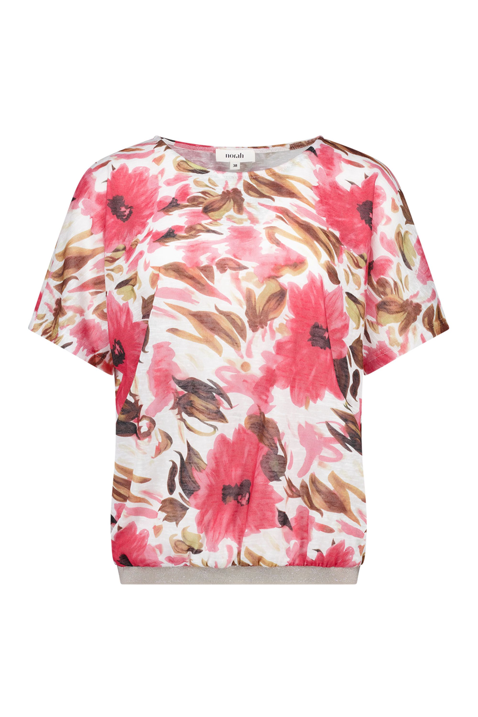 Norah Kleurrijk shirt met bloemen multicolor 218804-002-34