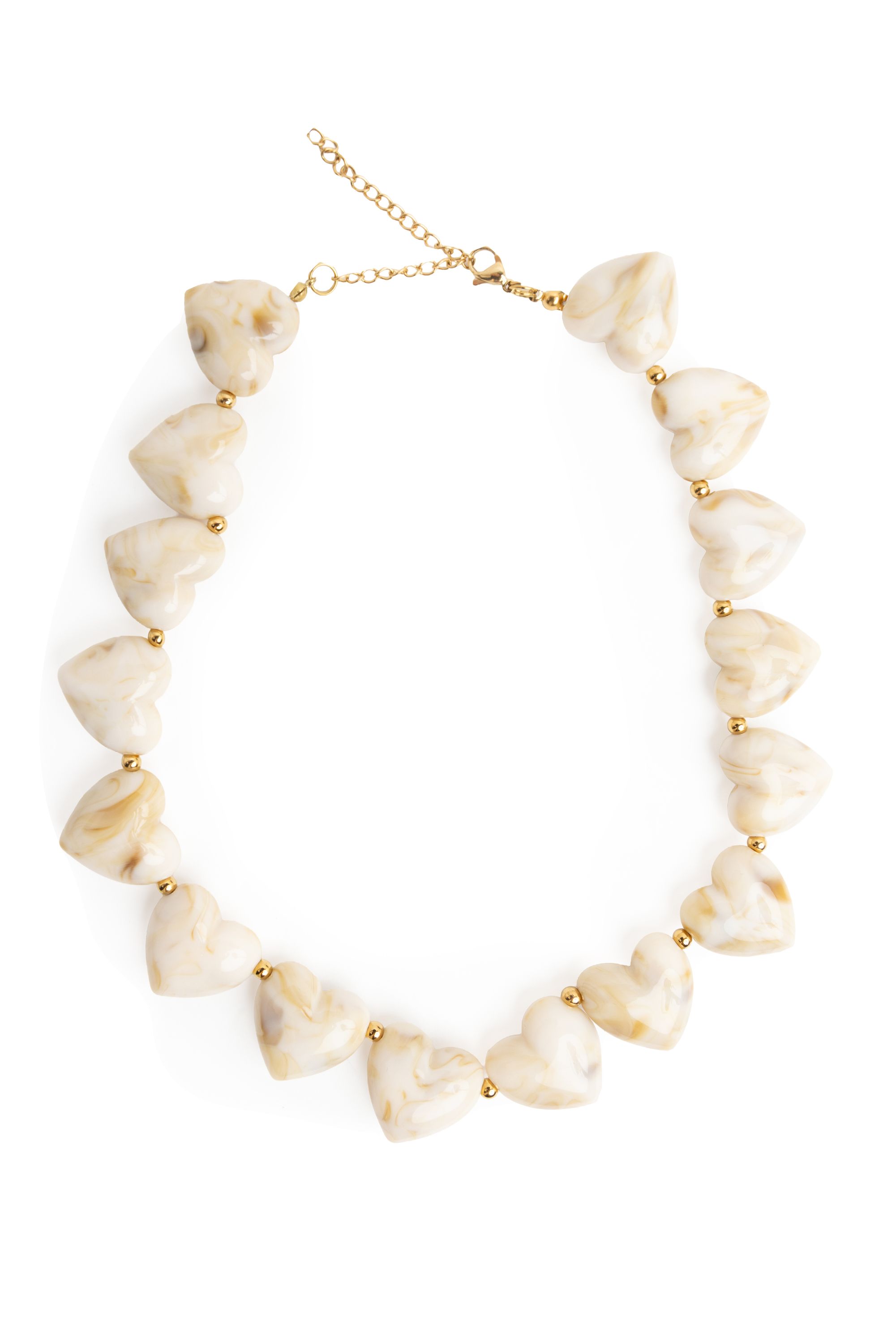 Norah Hartjes kralenketting ecru ecru melange 218809-150-ONE