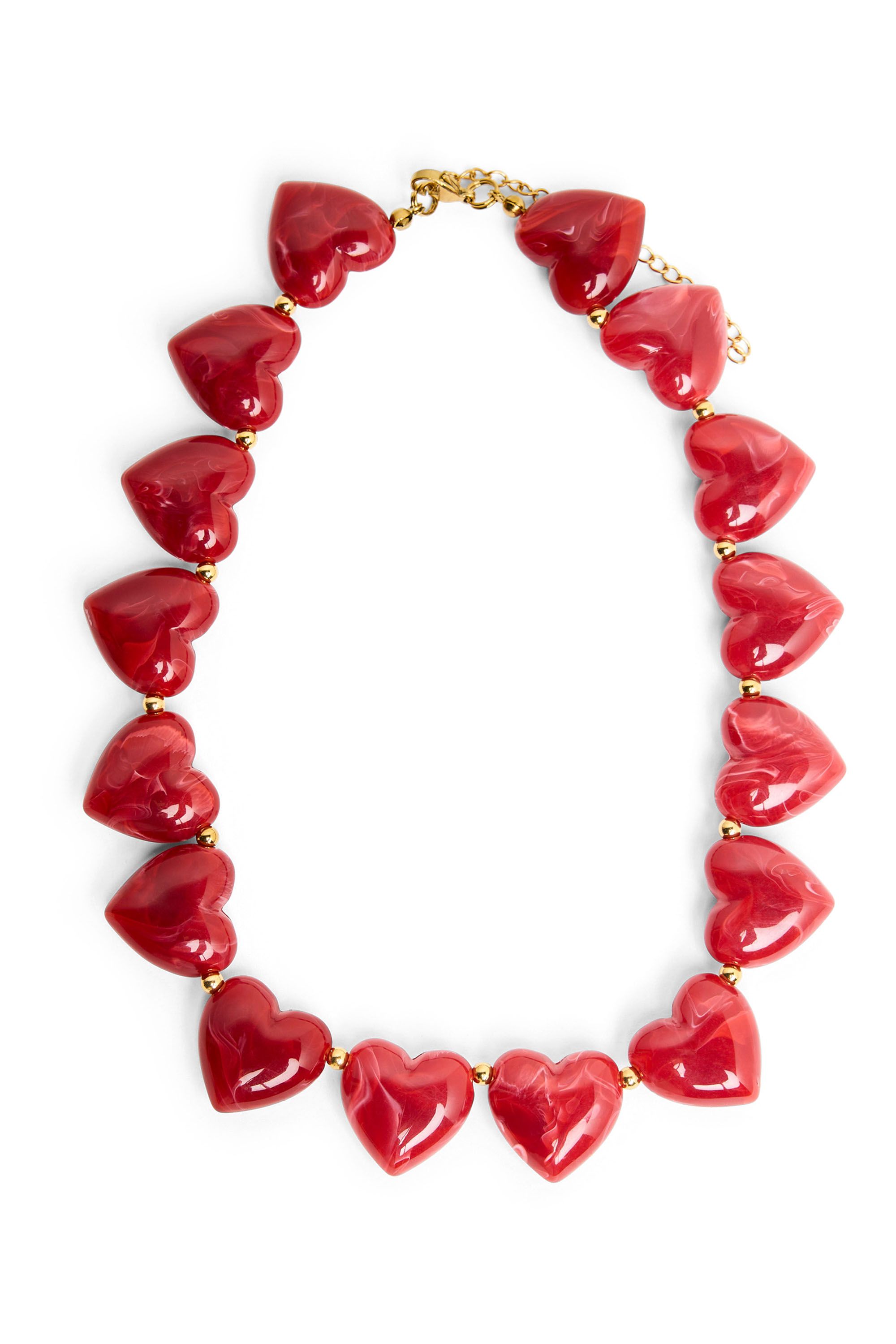 Norah Rode kralen ketting red 218809-600