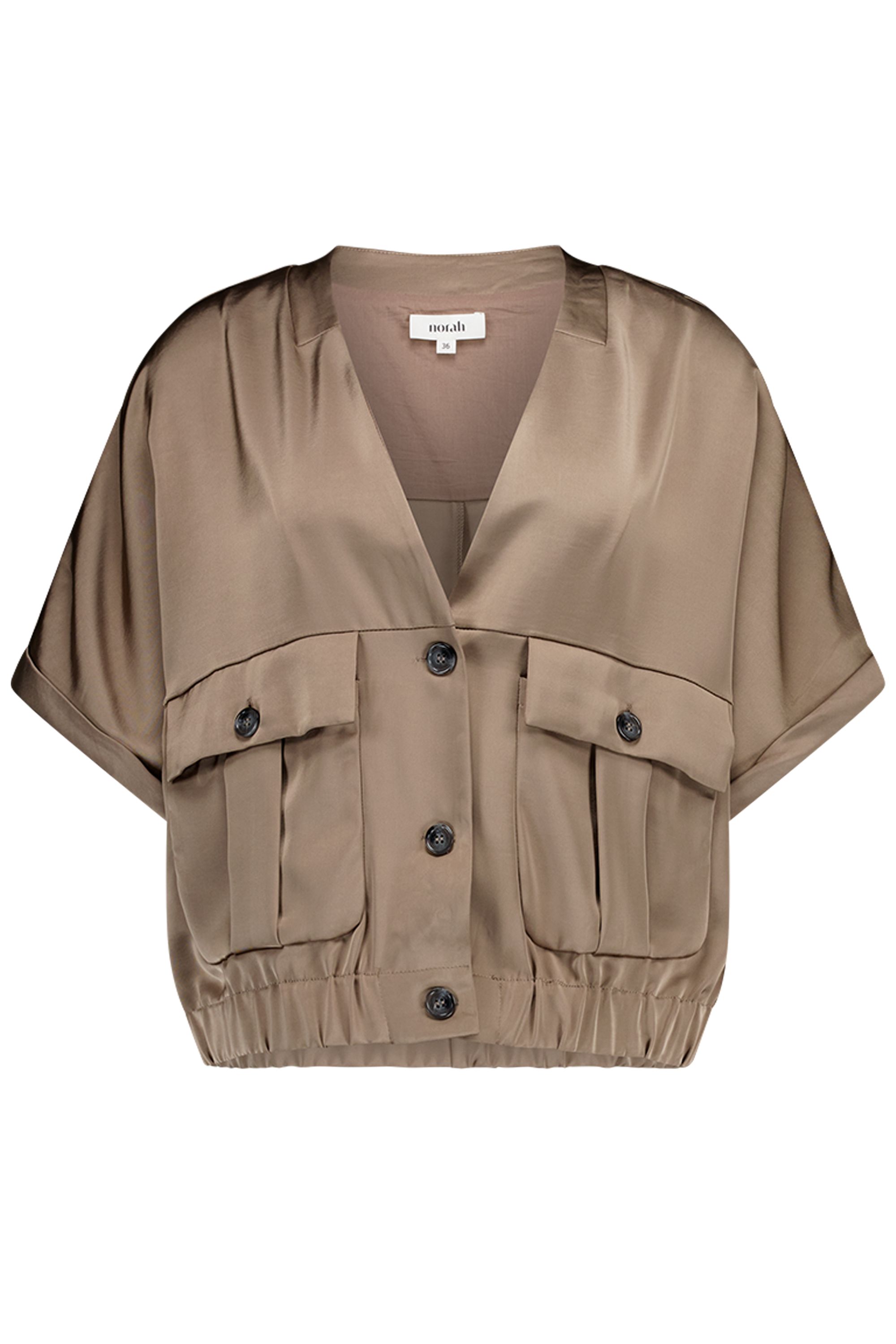 Norah Taupe satijnen jasje taupe 218821-204-38
