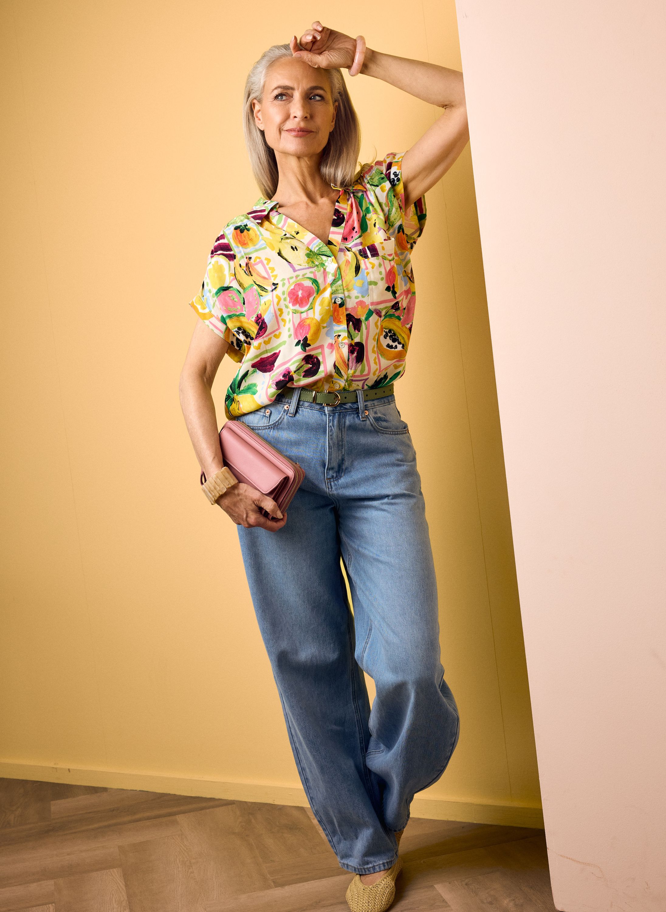 Norah Barrel jeans | Blauw | L32 mid denim 218825-479-36