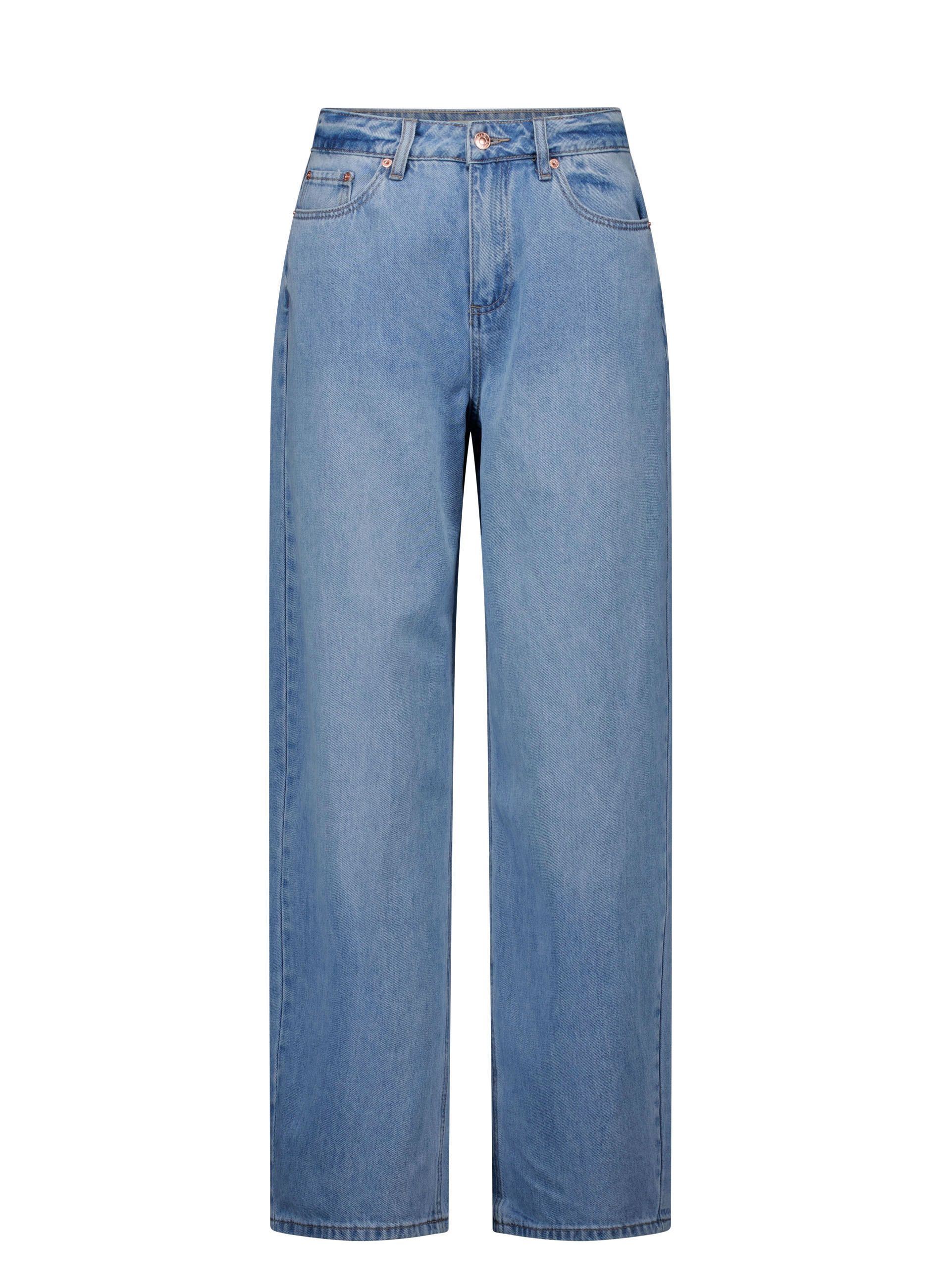 Norah Barrel jeans | Blauw | L32 mid denim 218825-479-36