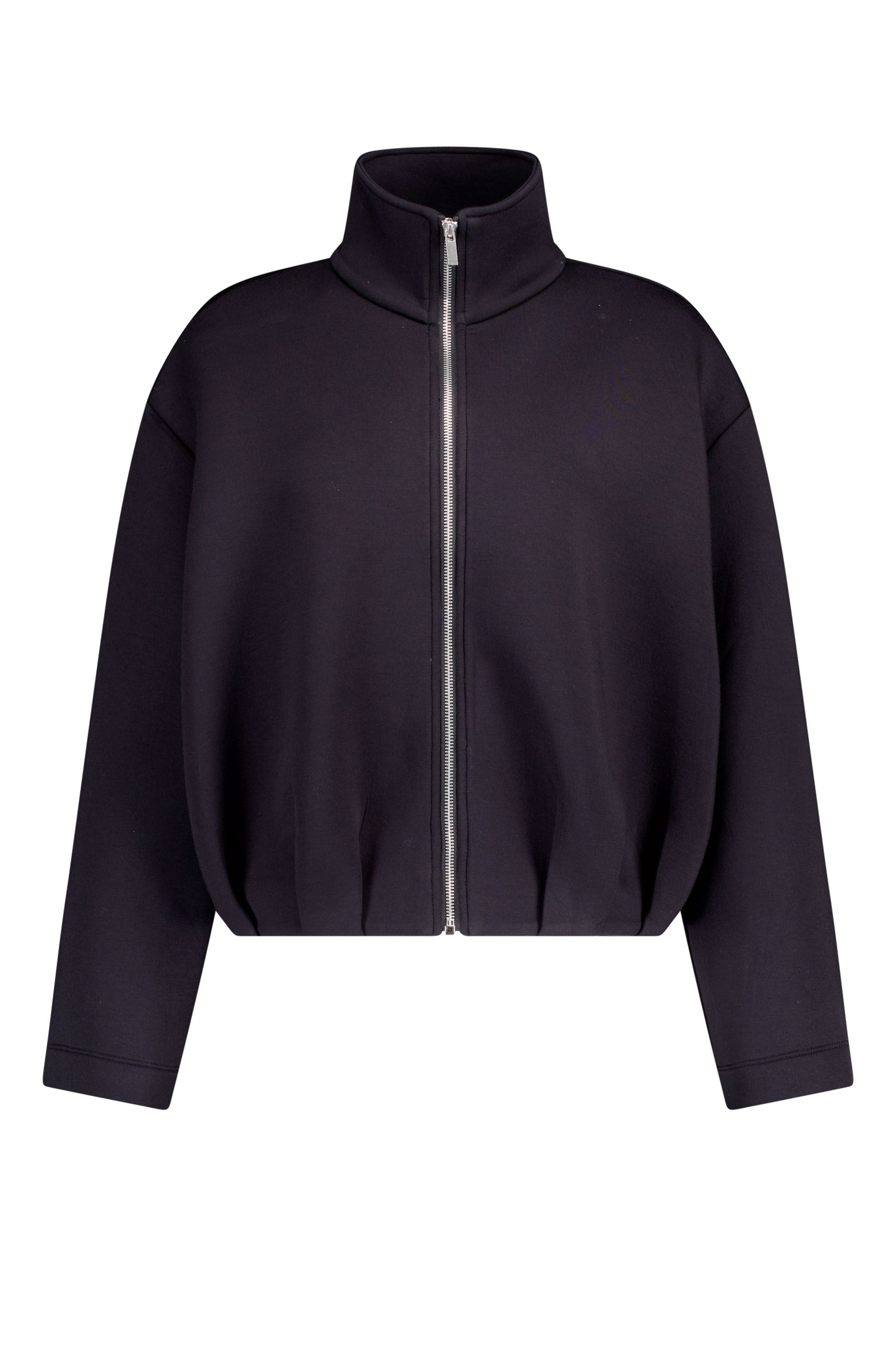 Norah Zwart vest met hoge kraag black 218833-001