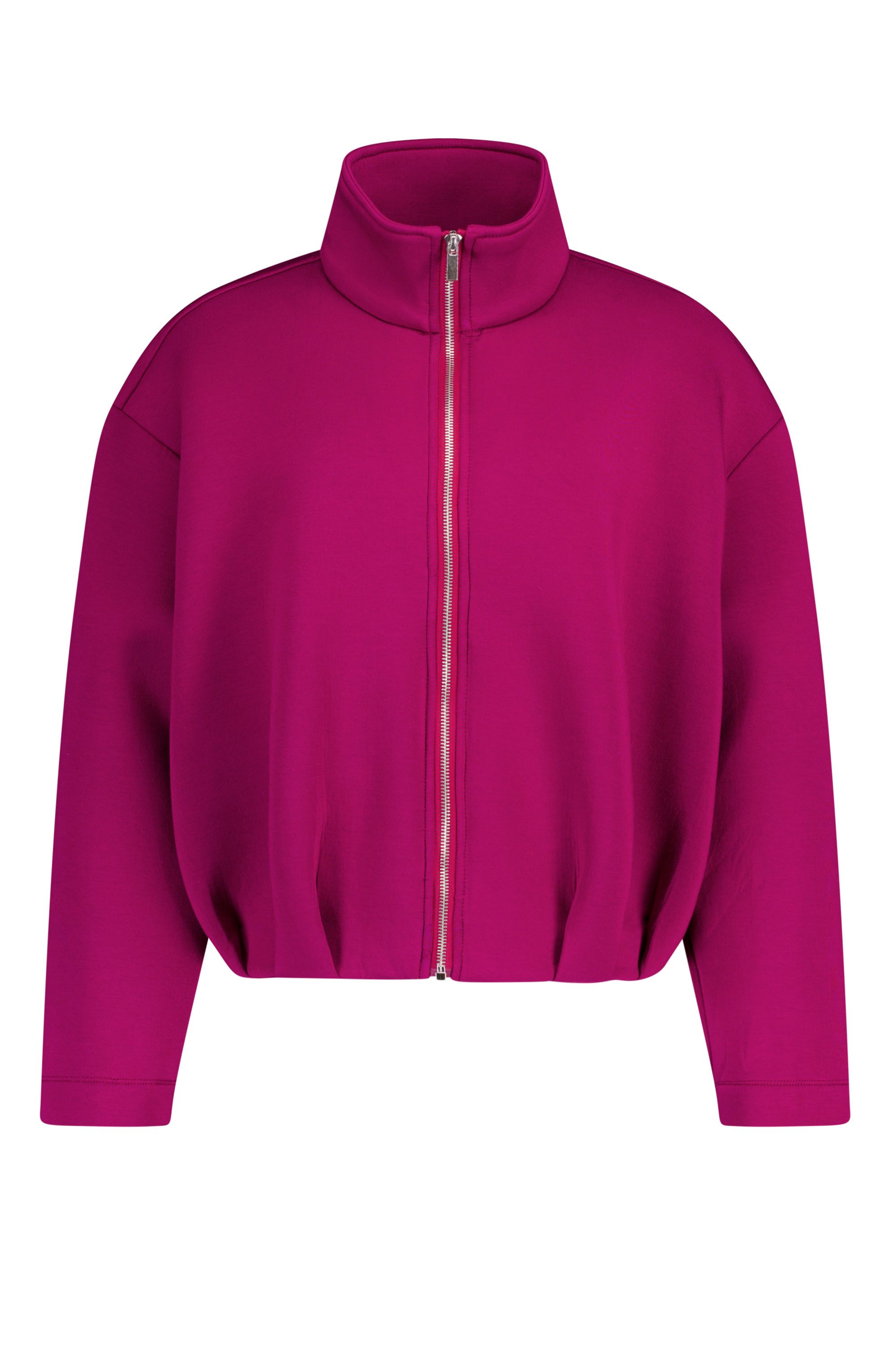 Norah Roze vest met hoge kraag fuchsia 218833-953