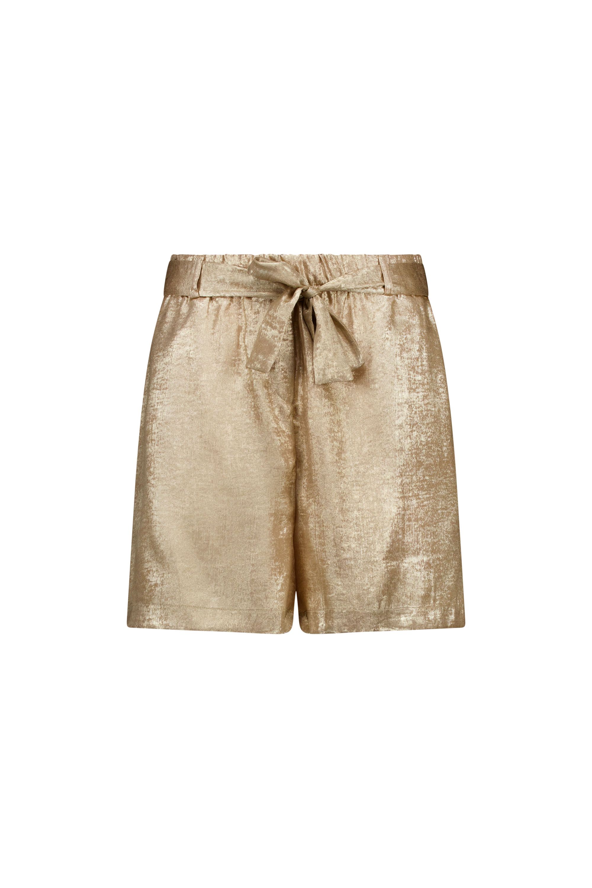 Norah Goudkleurig glanzende korte broek gold 218839-199-48