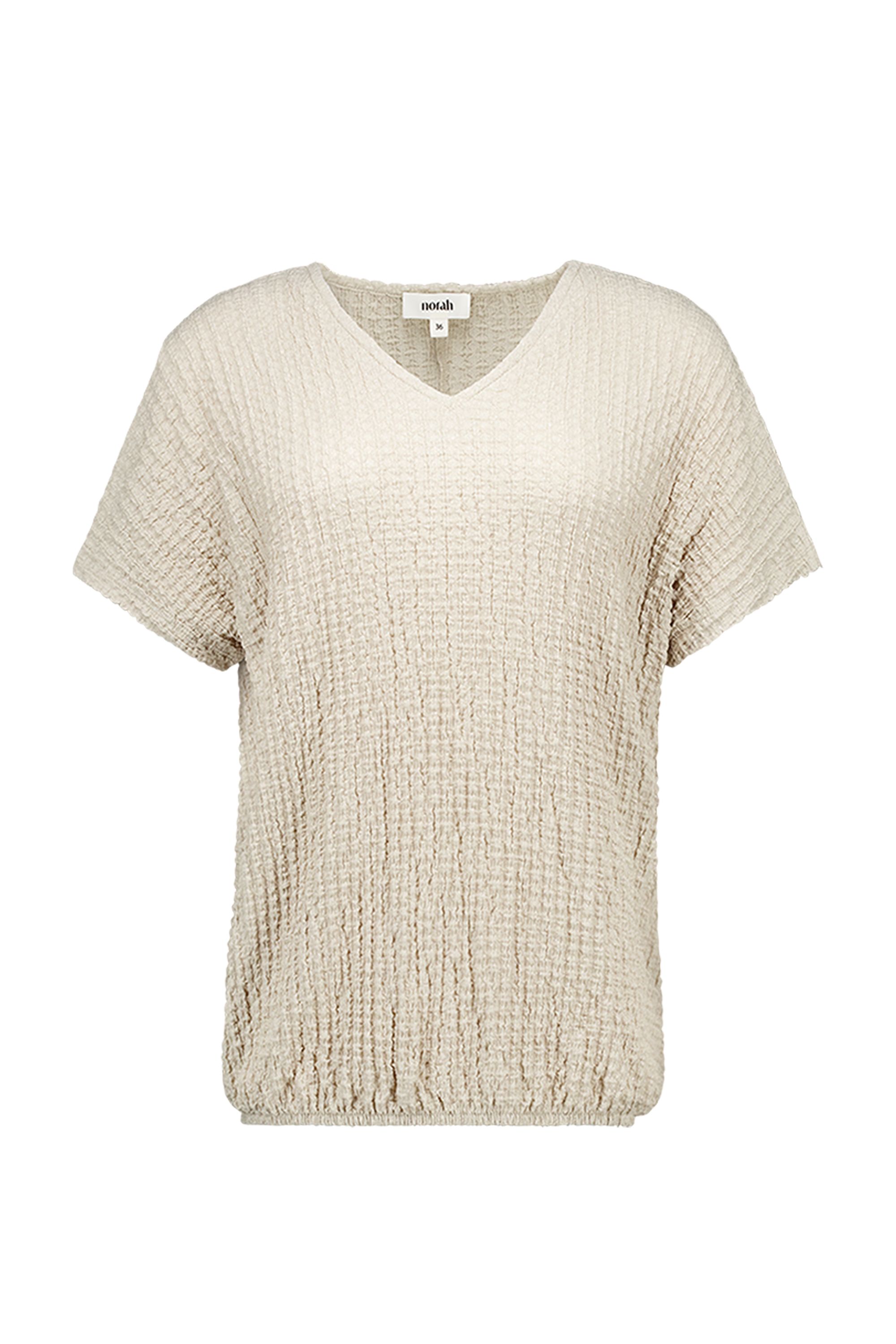 Norah Champagnekleurig shirt met structuur champagne 218853-103-34