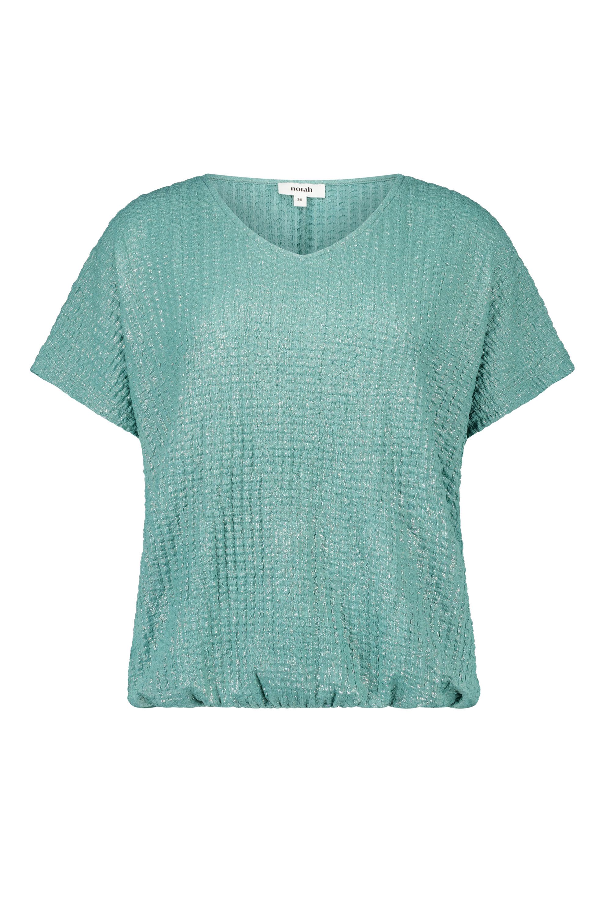 Norah Zeegrgroen shirt met structuur mid sea green 218853-560