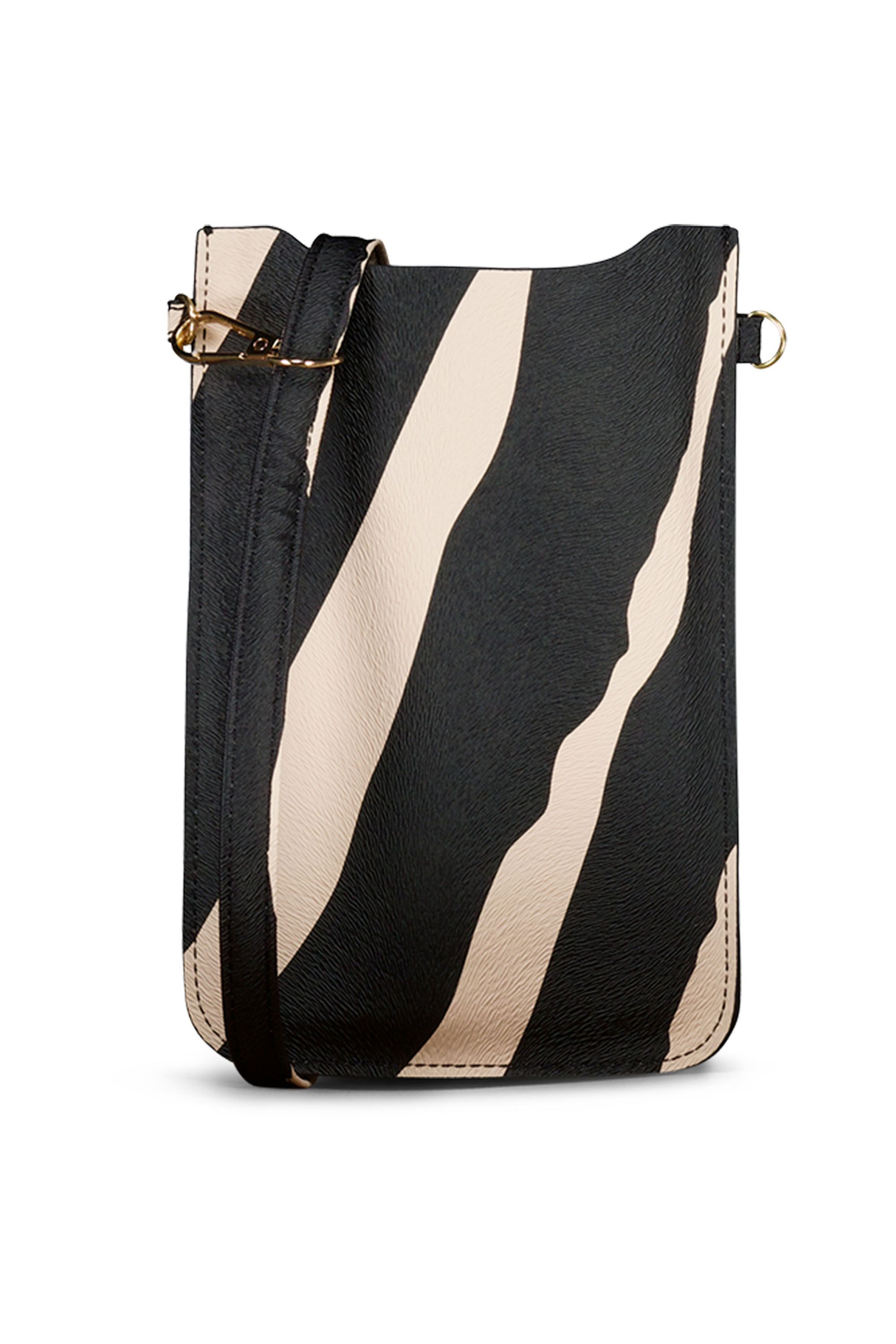 Norah Telefoontasje met zebraprint black/ecru 218864-041-ONE