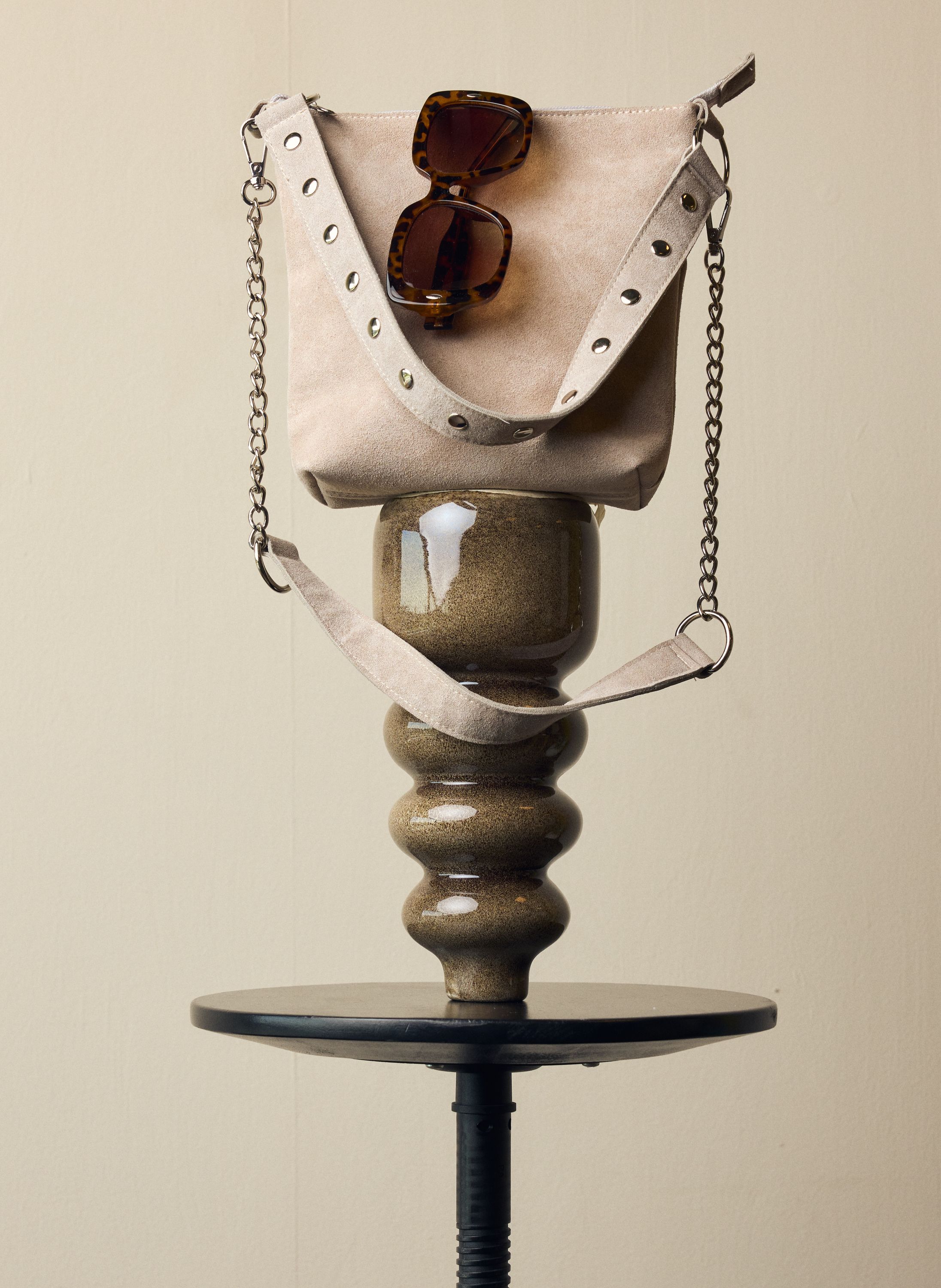 Norah Grijze leren tas stone 218866-116-ONE