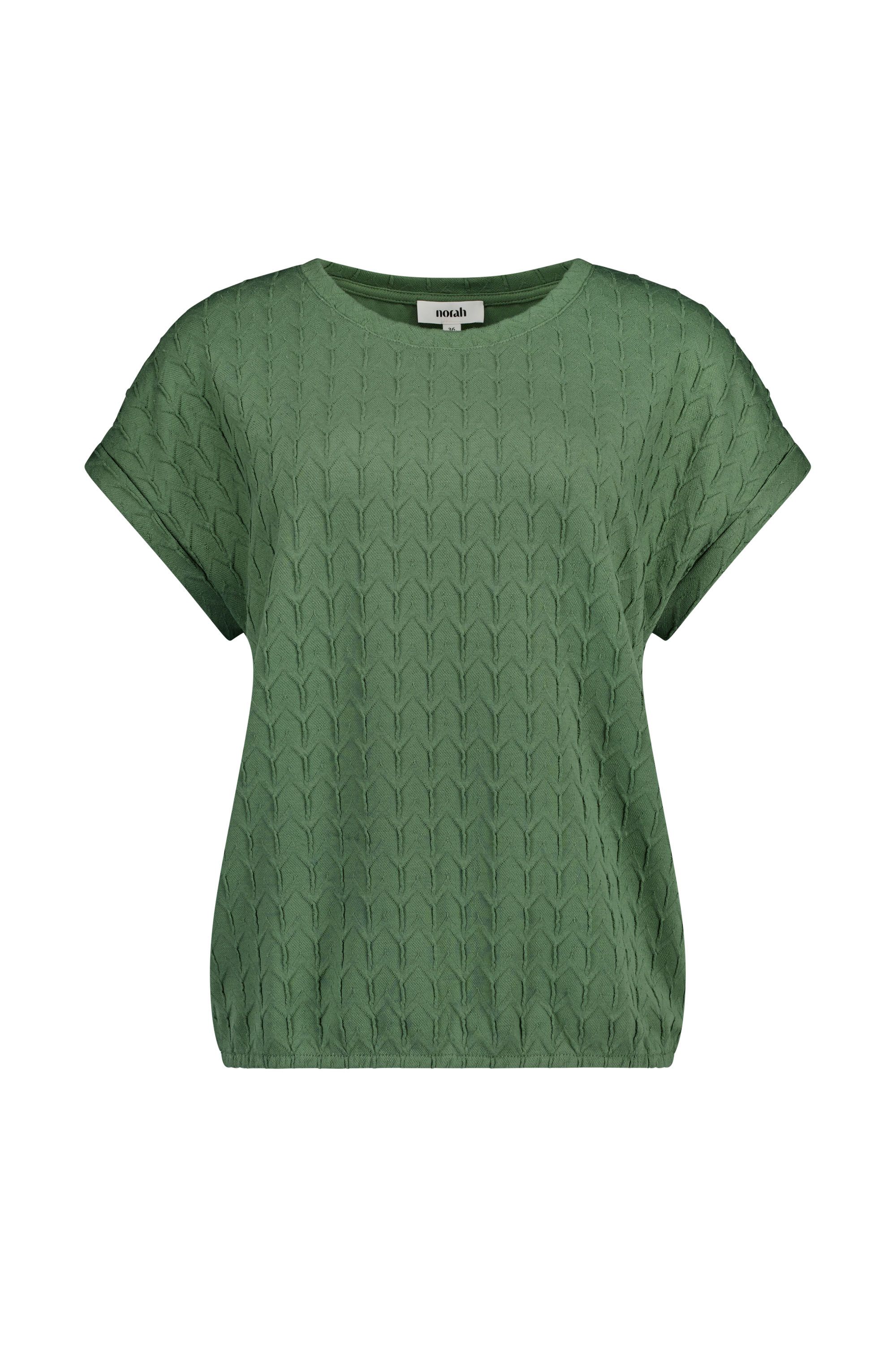 Norah Groen shirt met structuur light army 218876-582