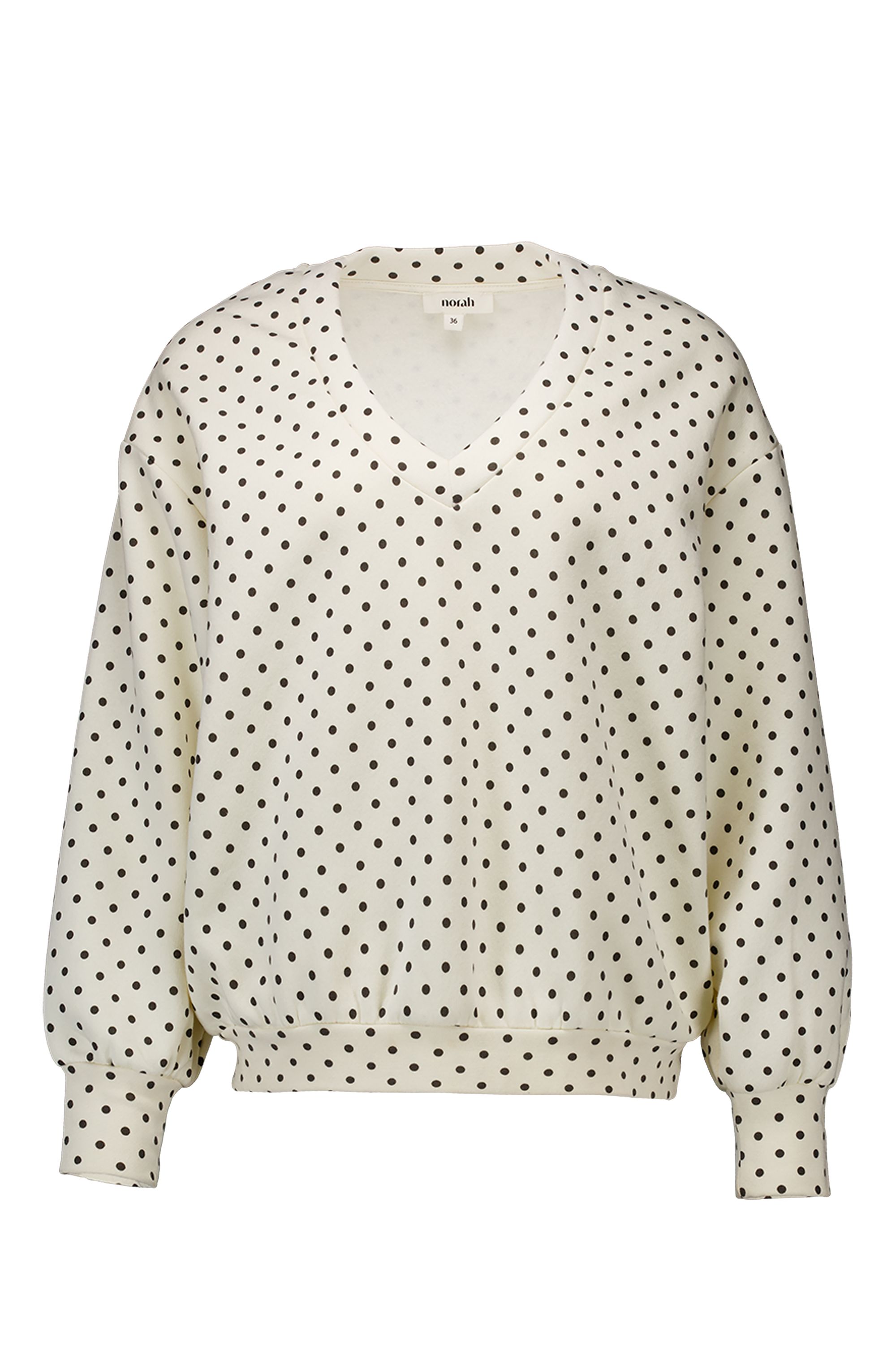 Norah Ecru sweater met polkadots ecru/black 218886-170-34