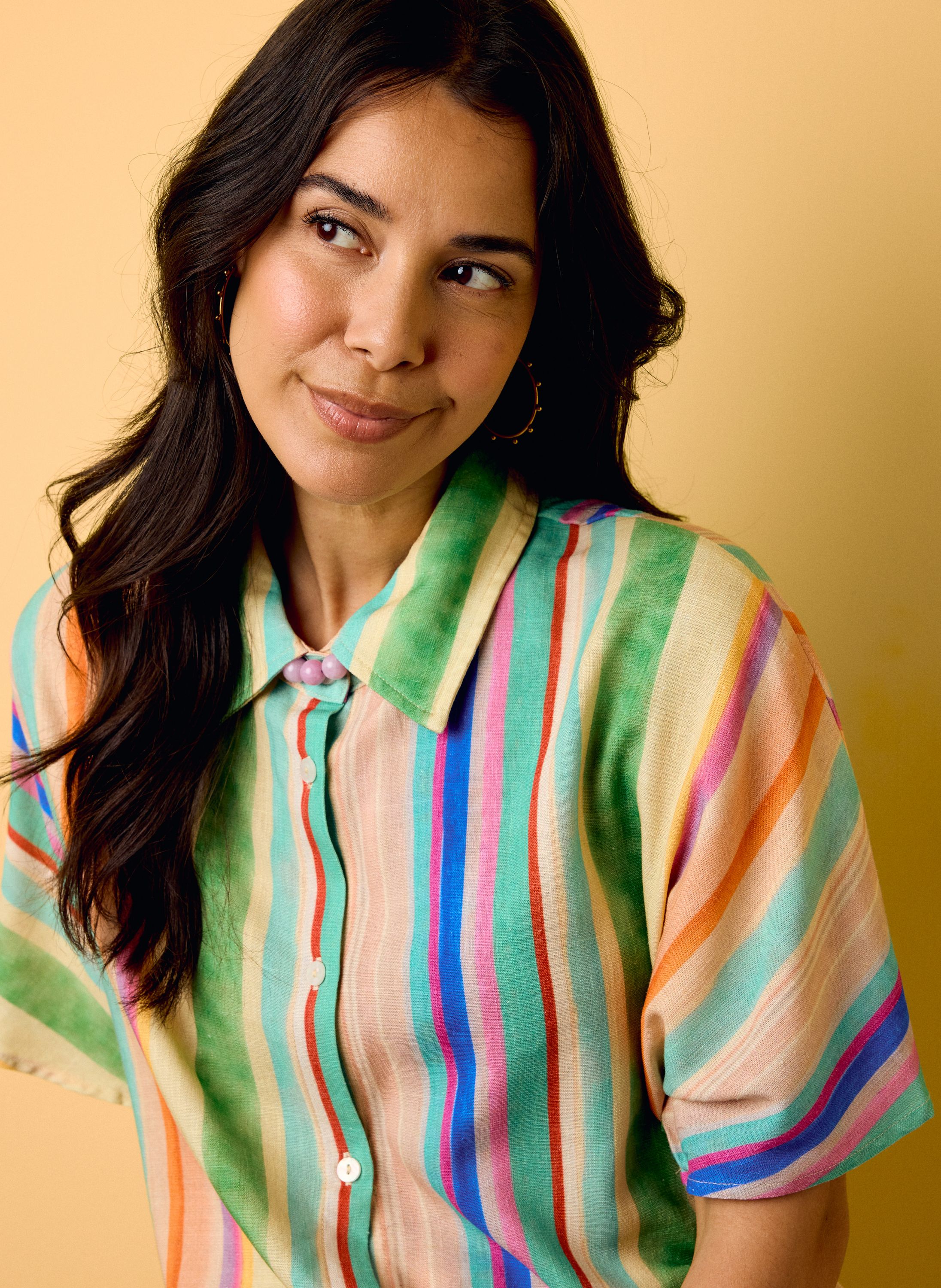 Norah Kleurrijke gestreepte blouse multicolor 218899-002-46