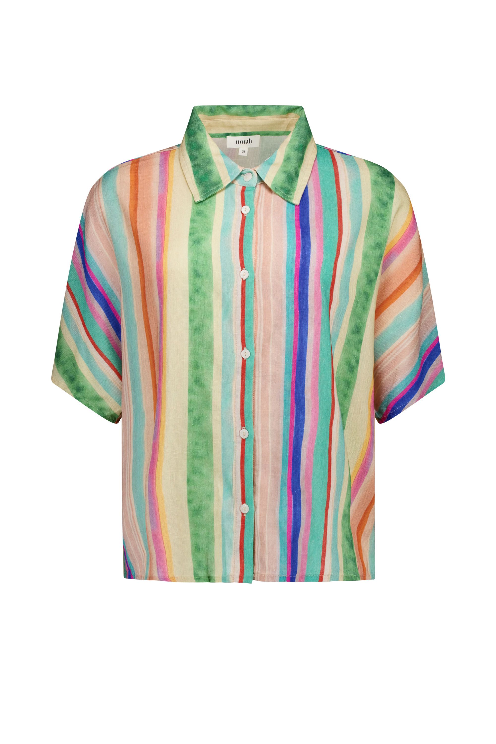 Norah Kleurrijke gestreepte blouse multicolor 218899-002-46