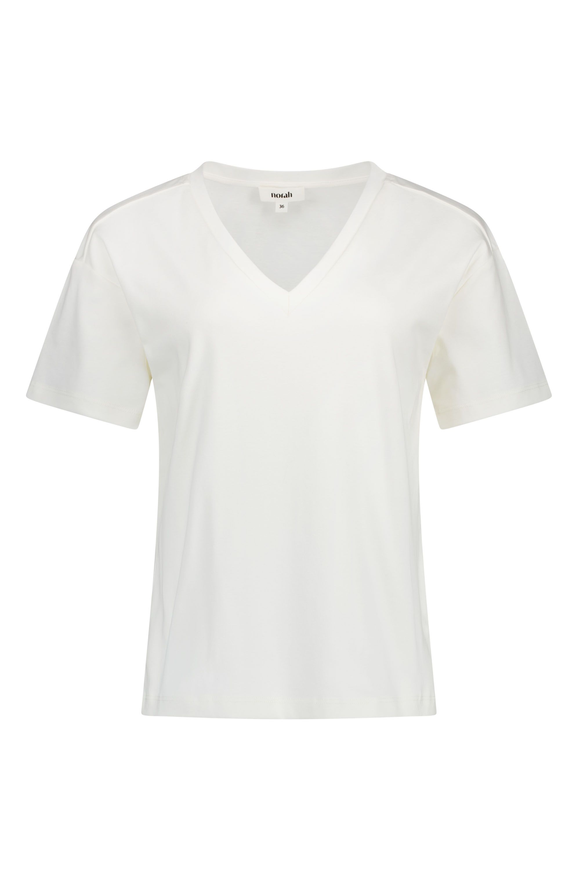 Norah Off-white shirt met V-hals off-white 218929-101